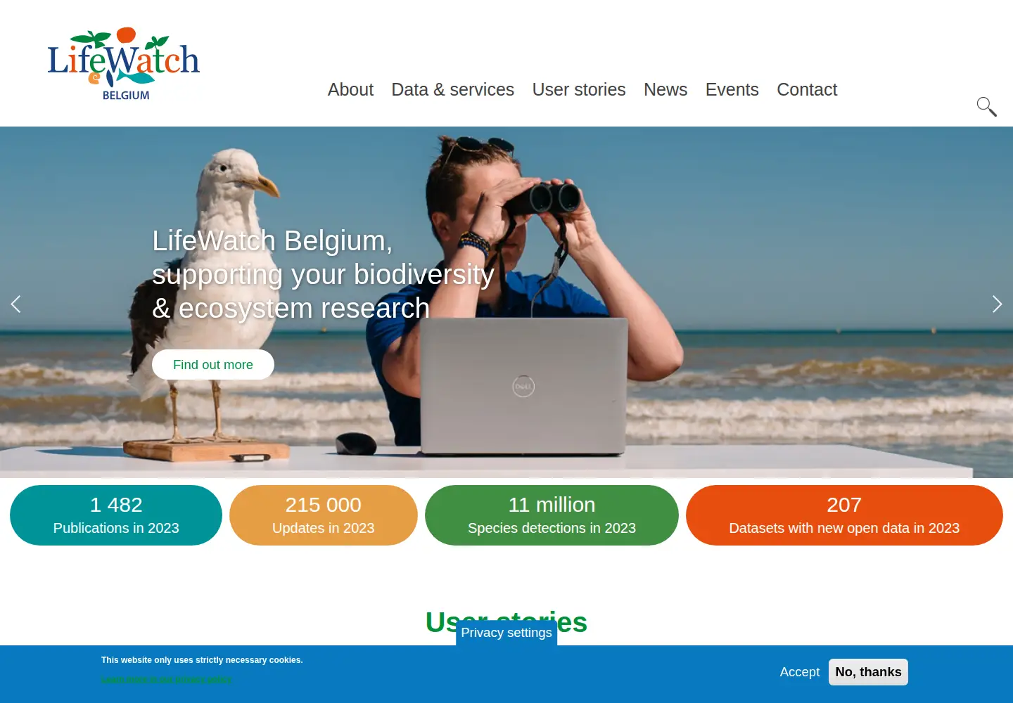Screenshot of lifewatch.be