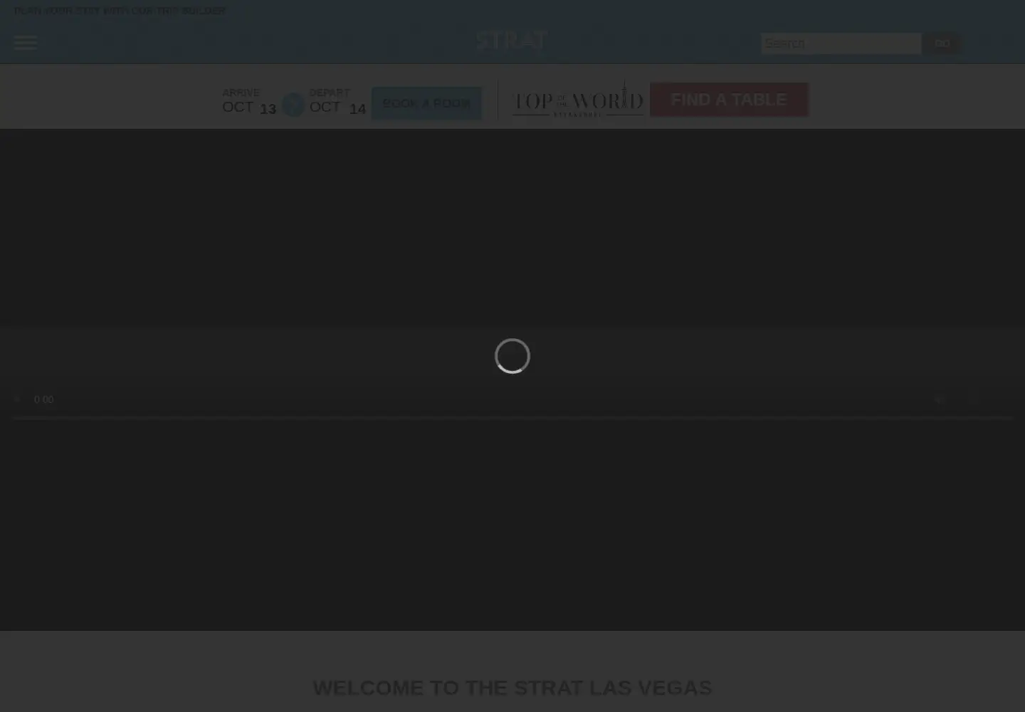 Captured homepage of thestrat.com in the current scan