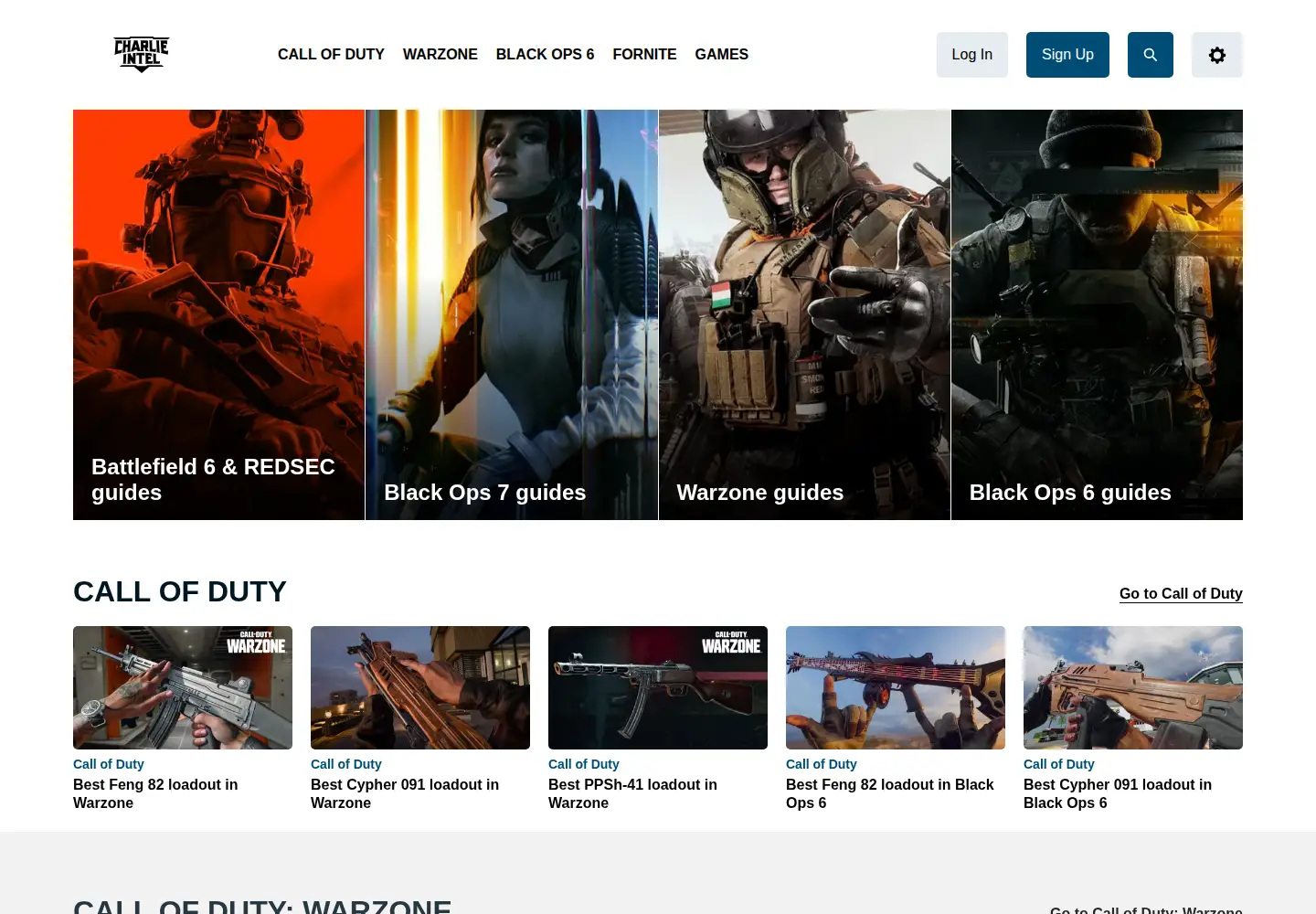 Captured homepage of charlieintel.com in the current scan