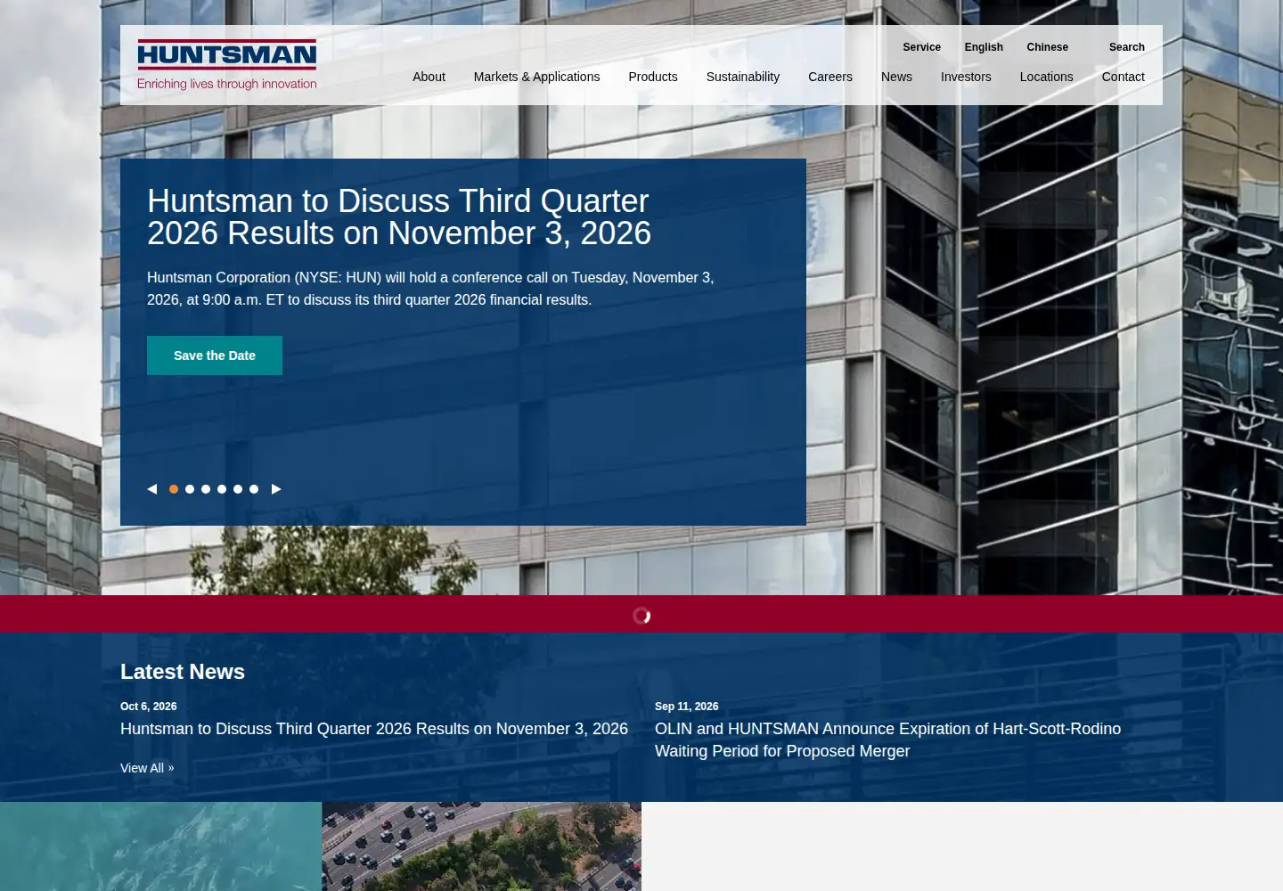 Screenshot of huntsman.com