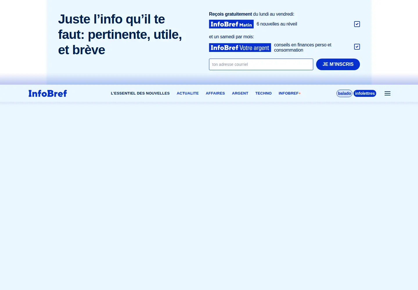 Screenshot of infobref.com