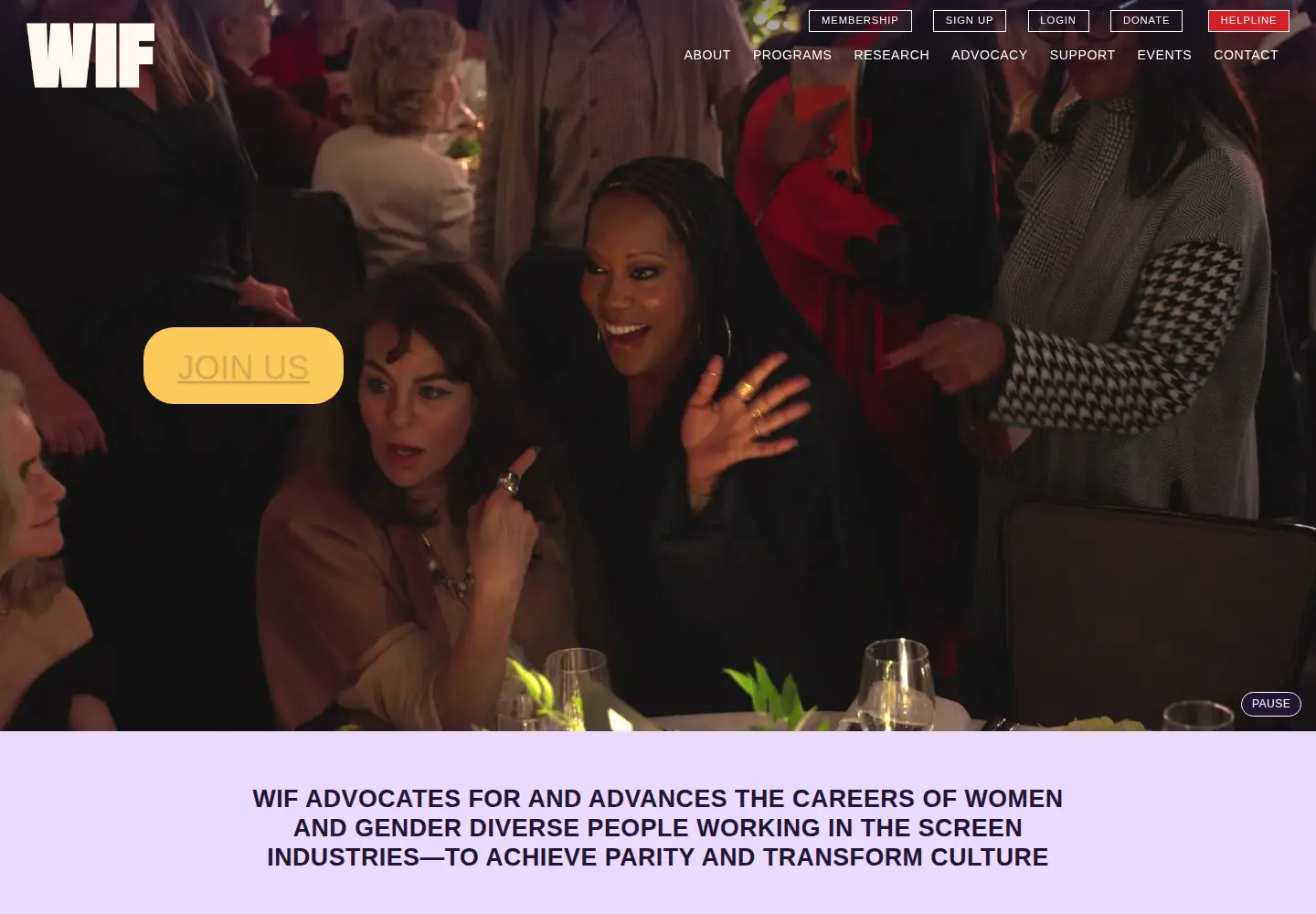 Screenshot of womeninfilm.org