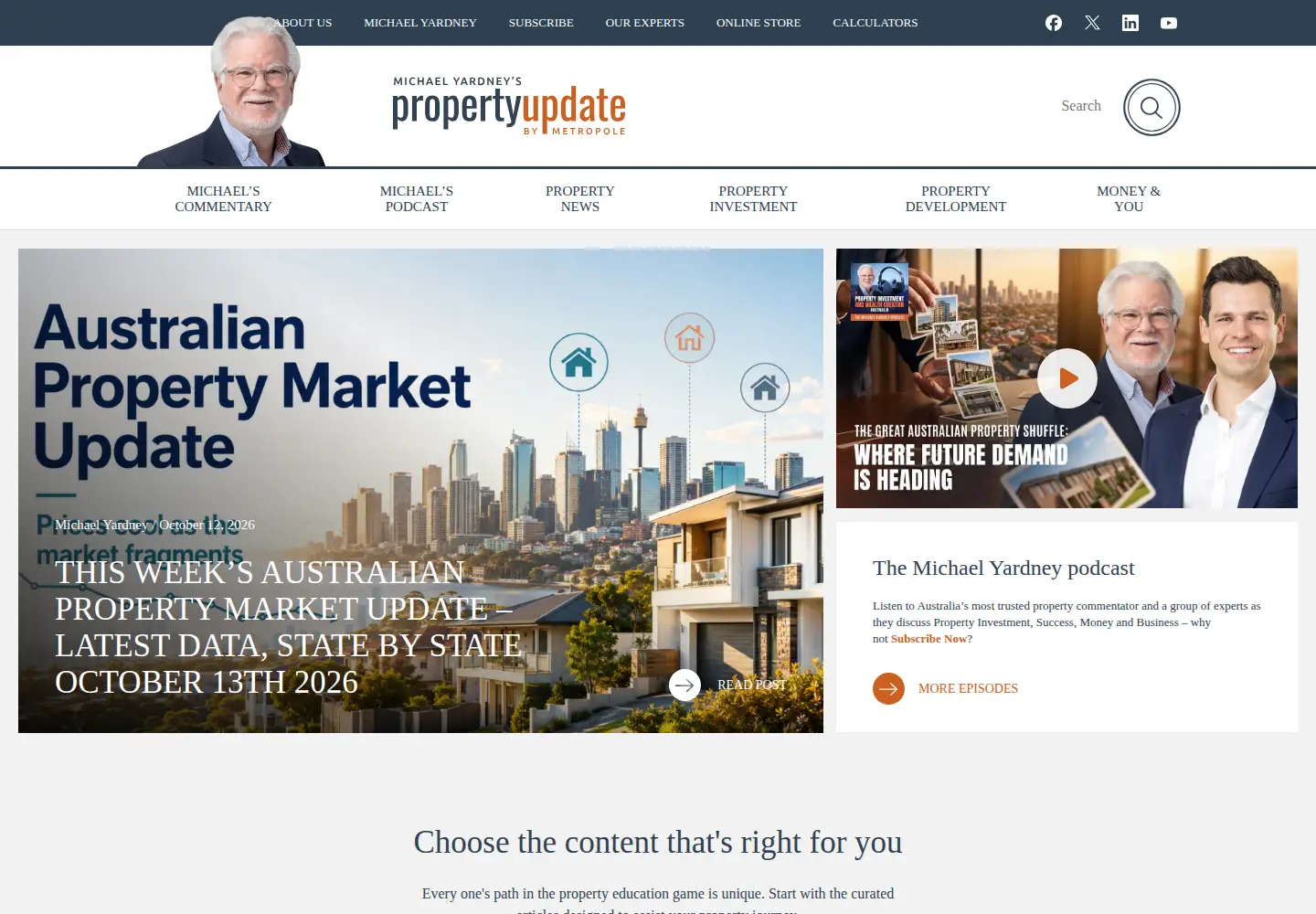 Screenshot of propertyupdate.com.au