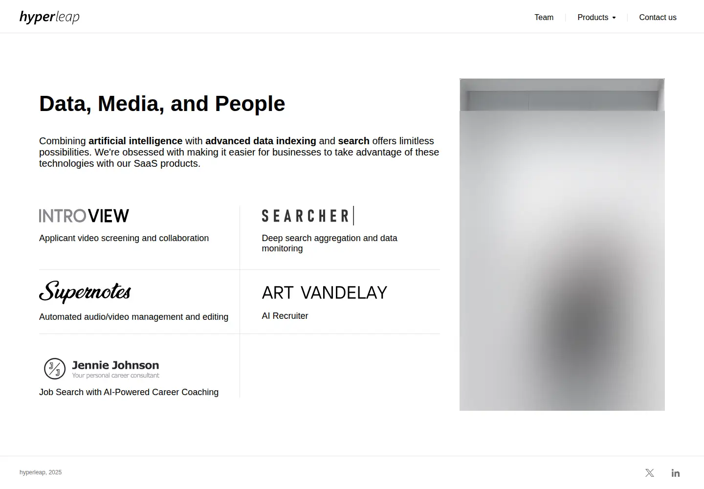 Screenshot of hyperleap.com