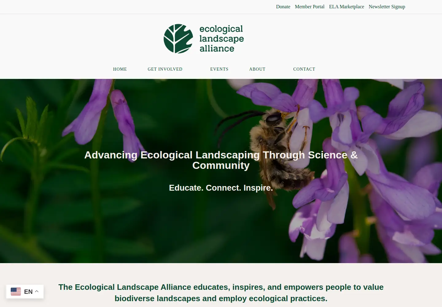Screenshot of ecolandscaping.org