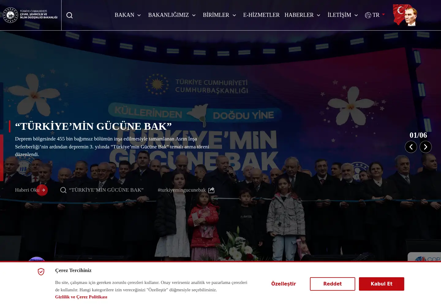 Screenshot of csb.gov.tr