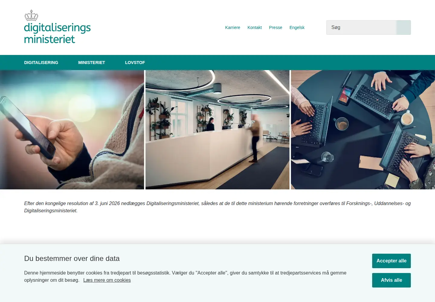 Screenshot of digmin.dk