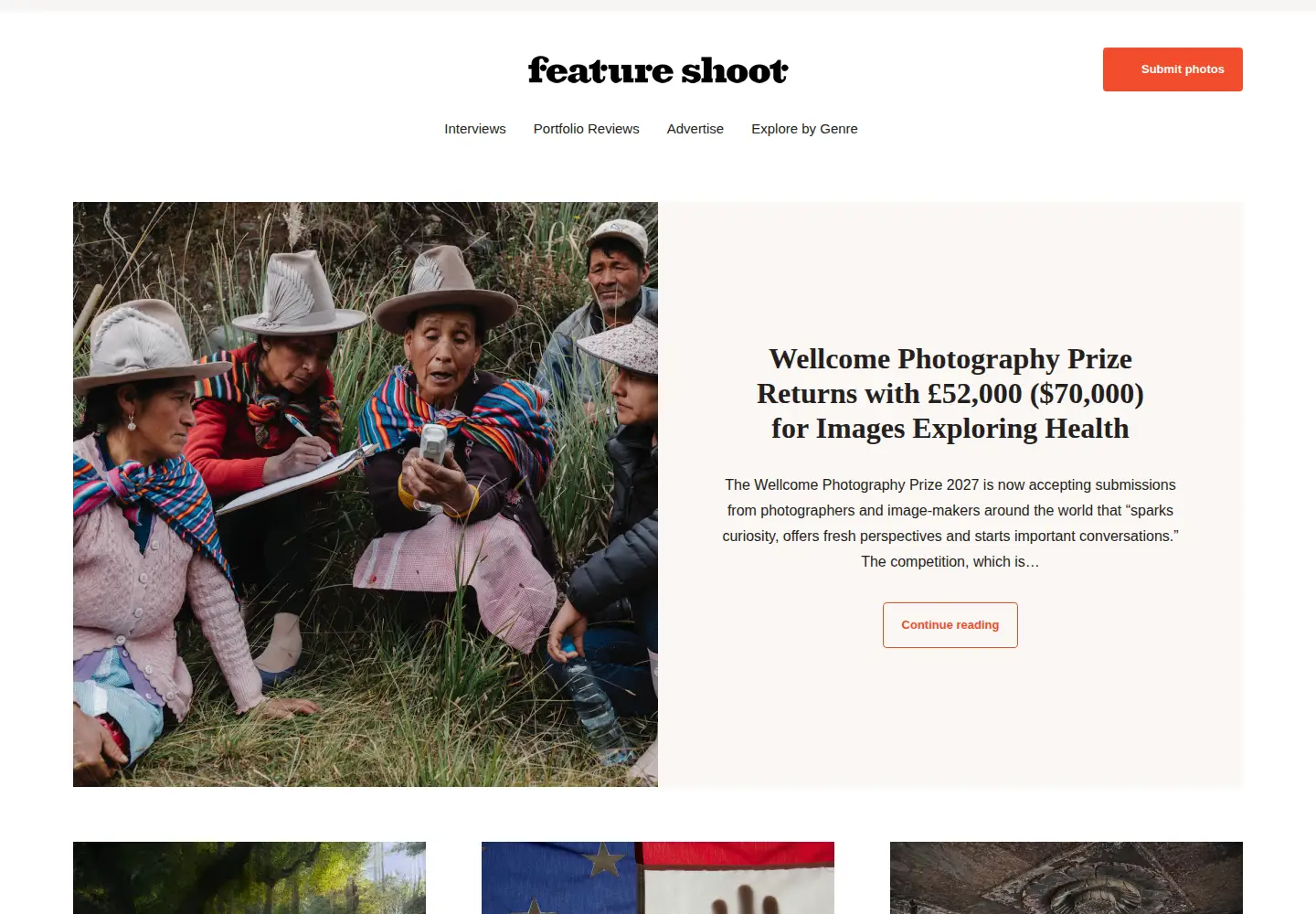 Screenshot of featureshoot.com