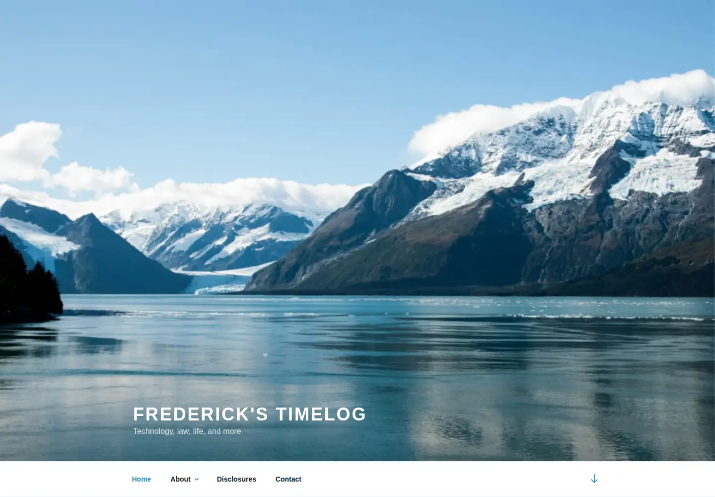 Screenshot of frederickding.com