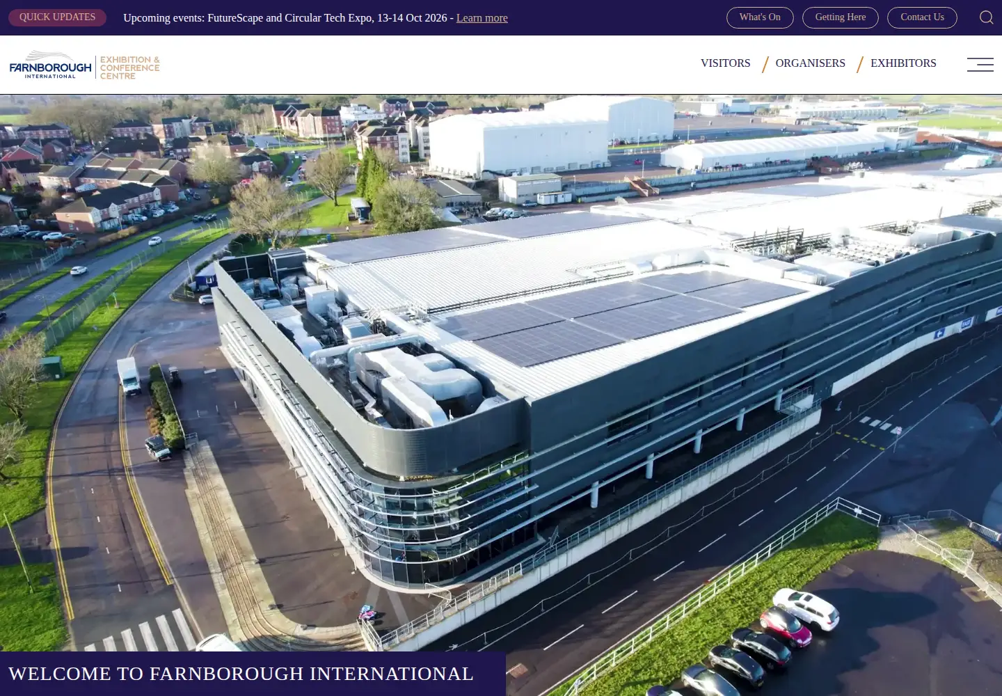 Screenshot of farnborough.com