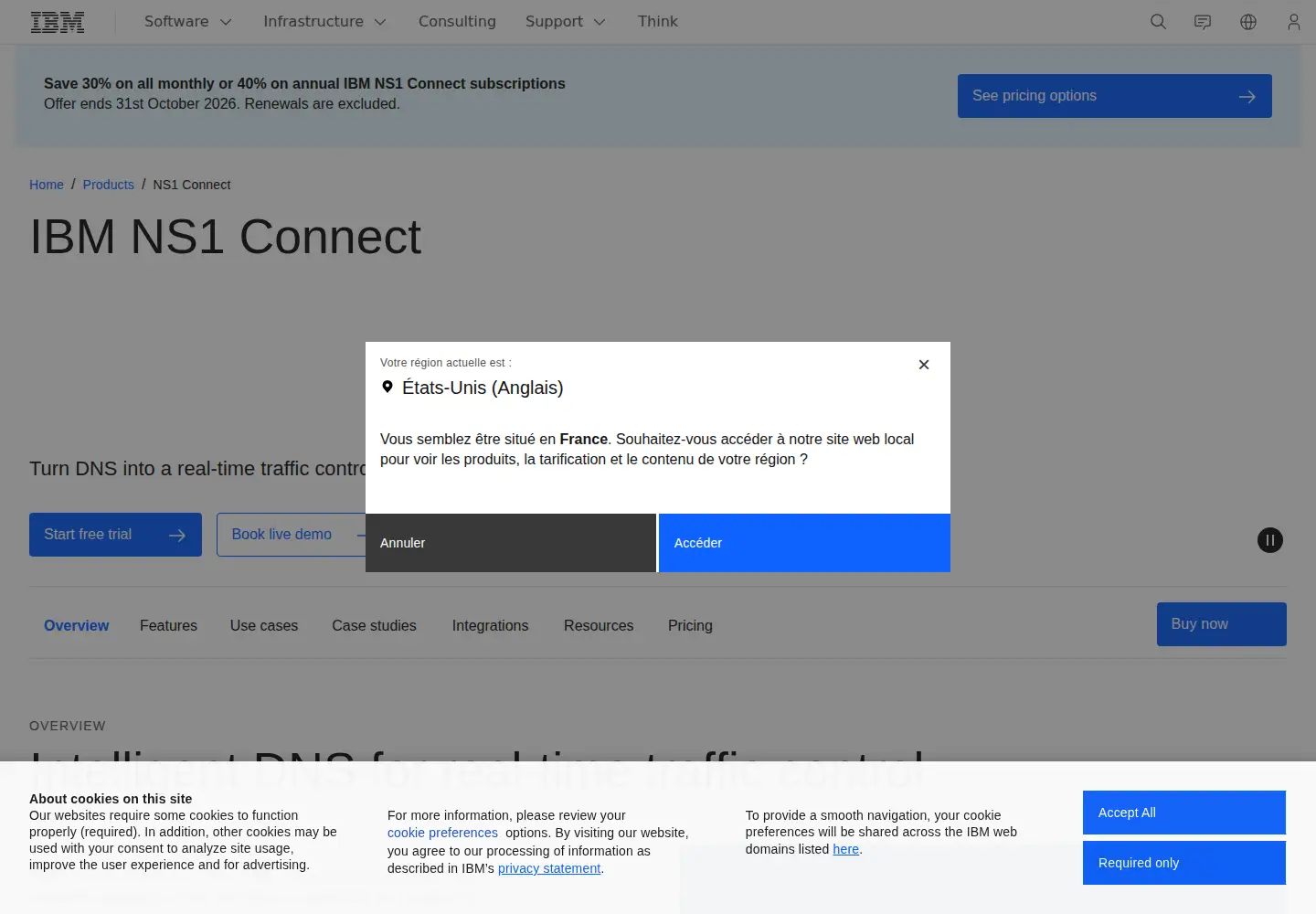 Screenshot of ns1.com