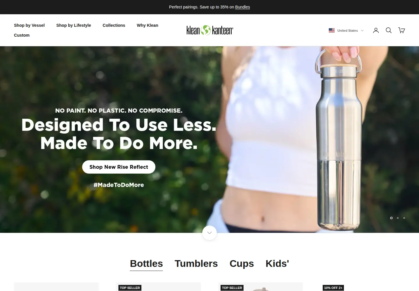 Screenshot of kleankanteen.com