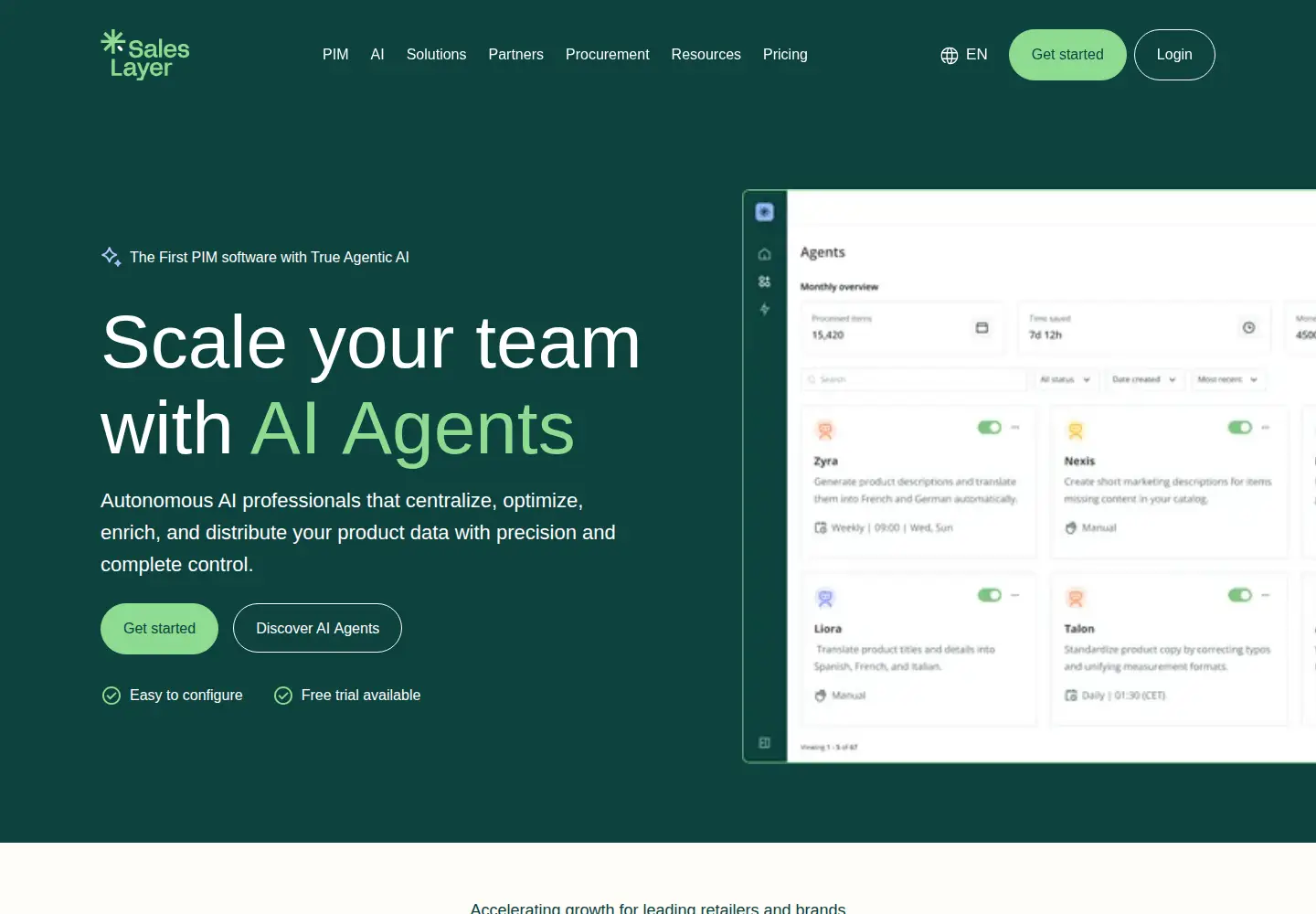 Screenshot of saleslayer.com
