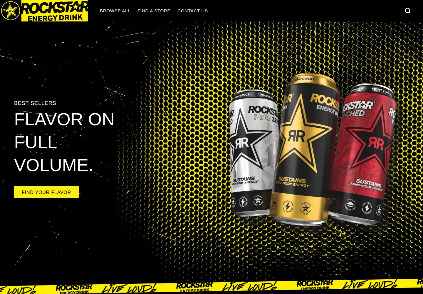 Screenshot of rockstarenergy.com