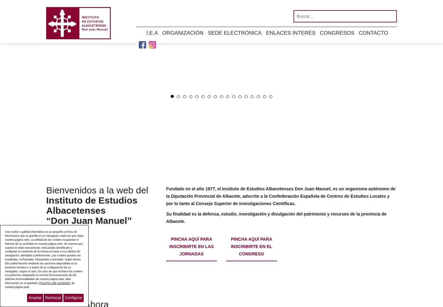 Screenshot of iealbacetenses.com