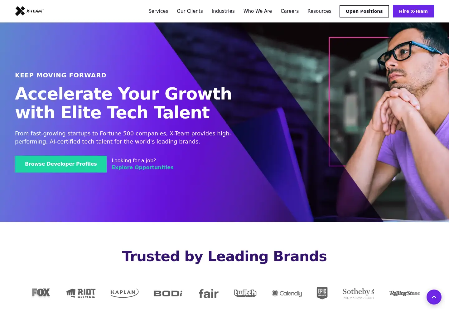 Screenshot of x-team.com