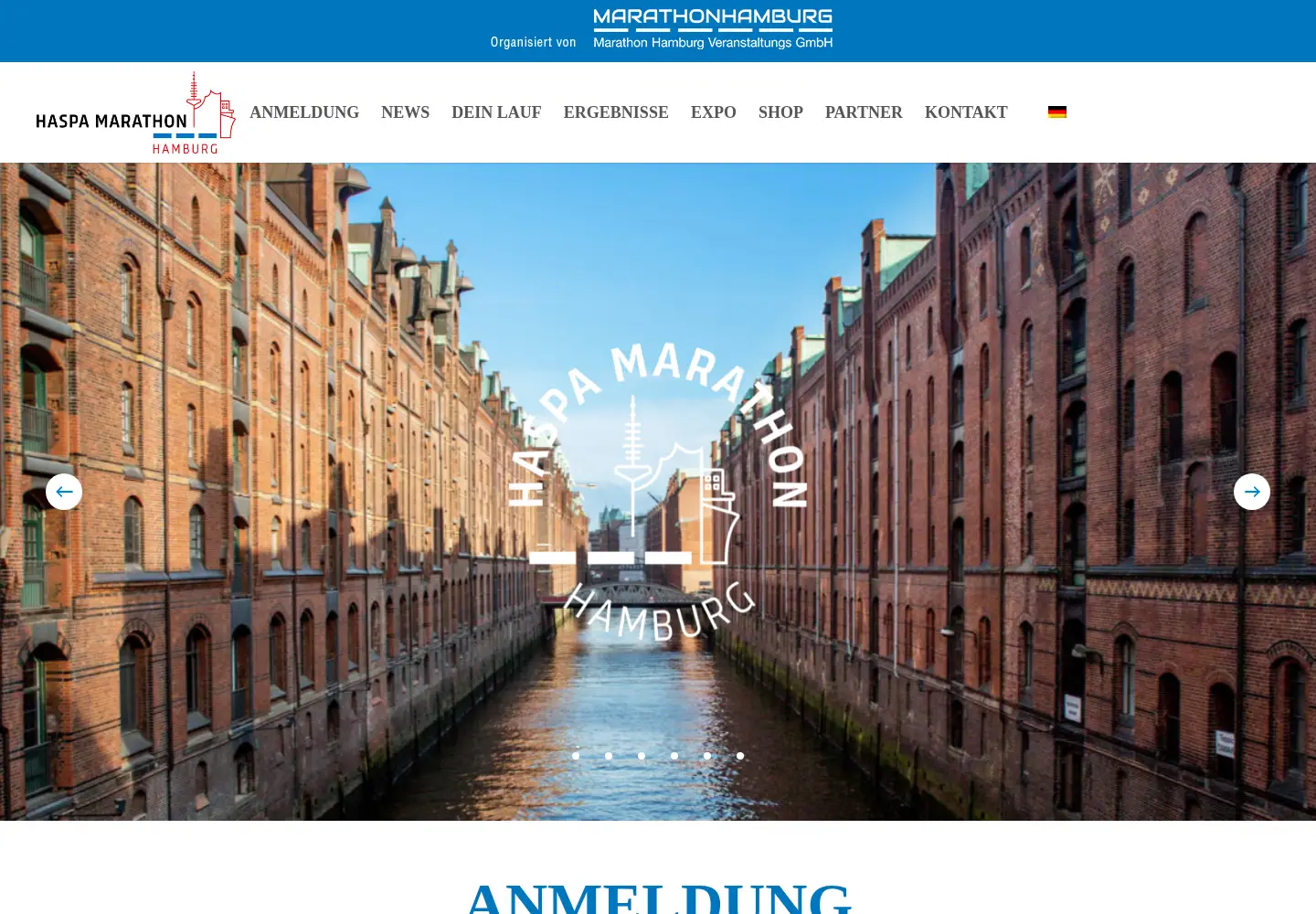 Captured homepage of haspa-marathon-hamburg.de in the current scan