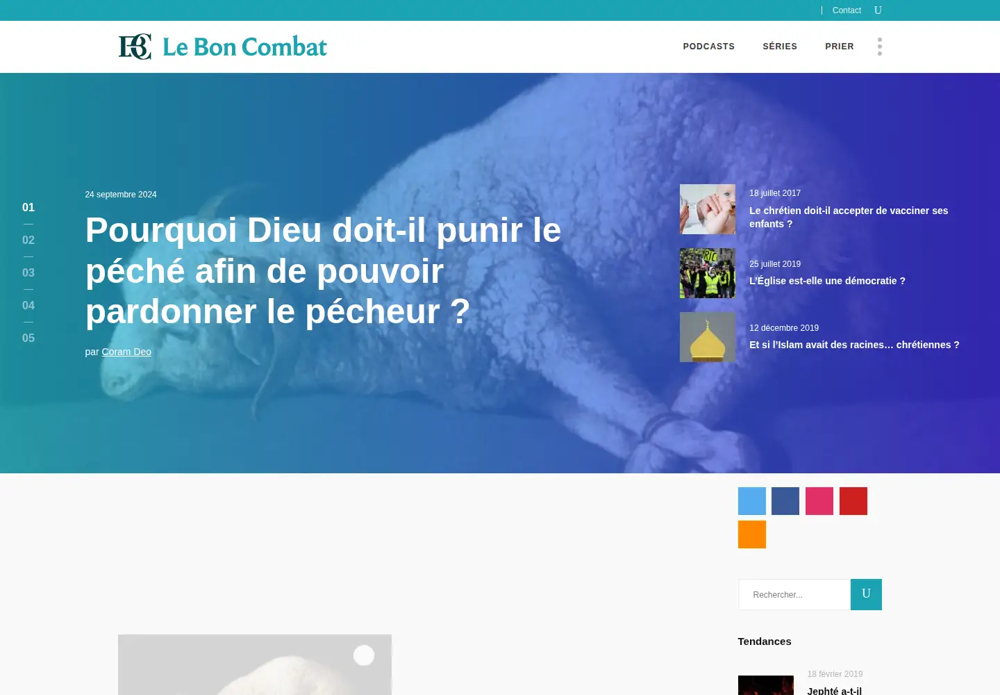 Screenshot of leboncombat.fr