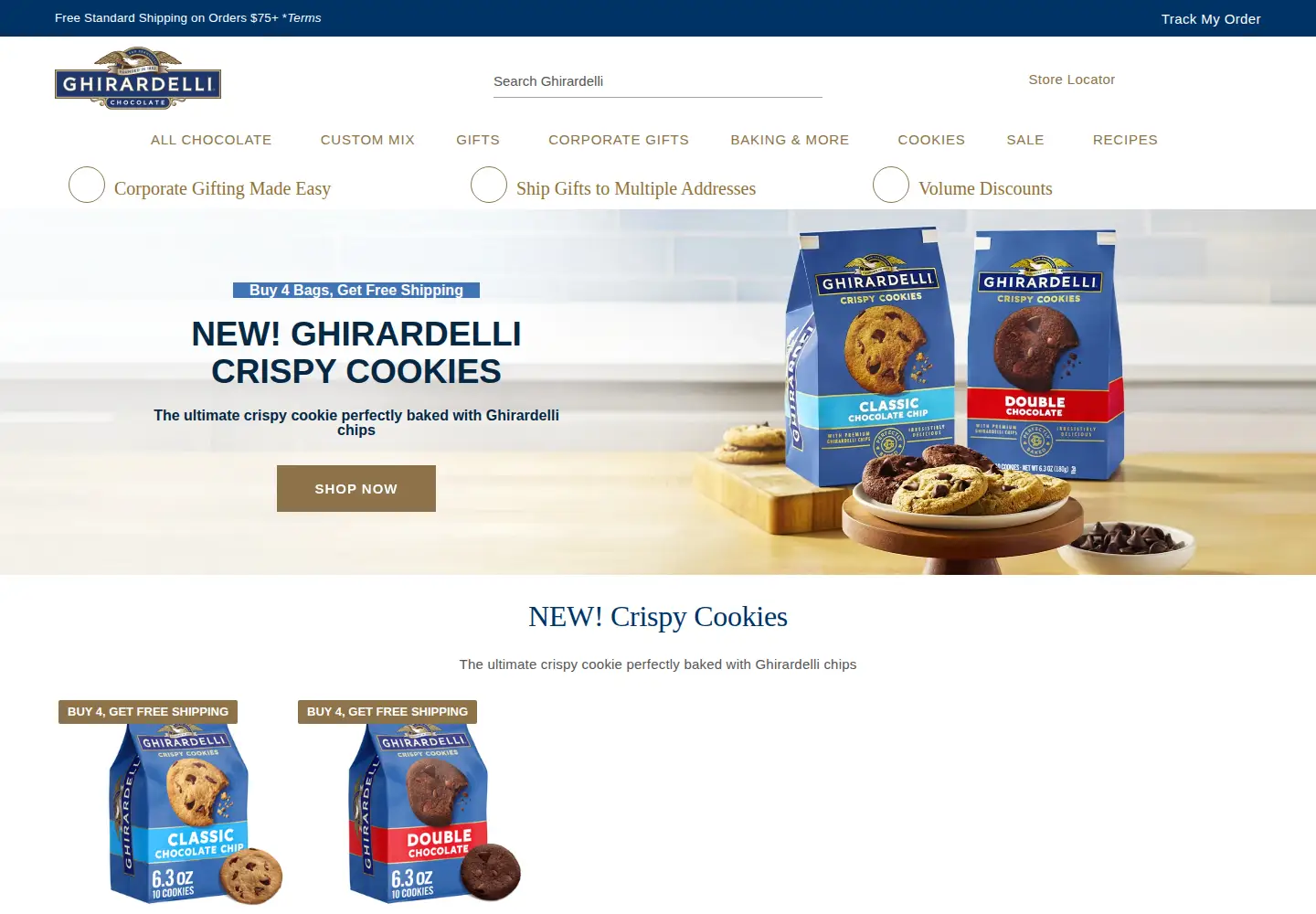 Screenshot of ghirardelli.com