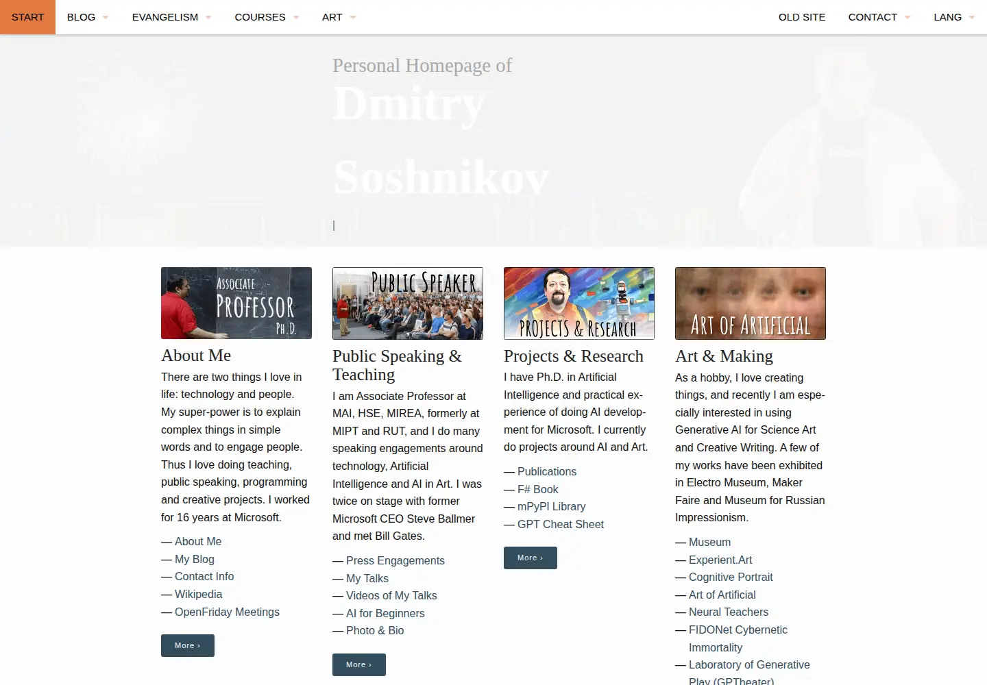 Screenshot of soshnikov.com