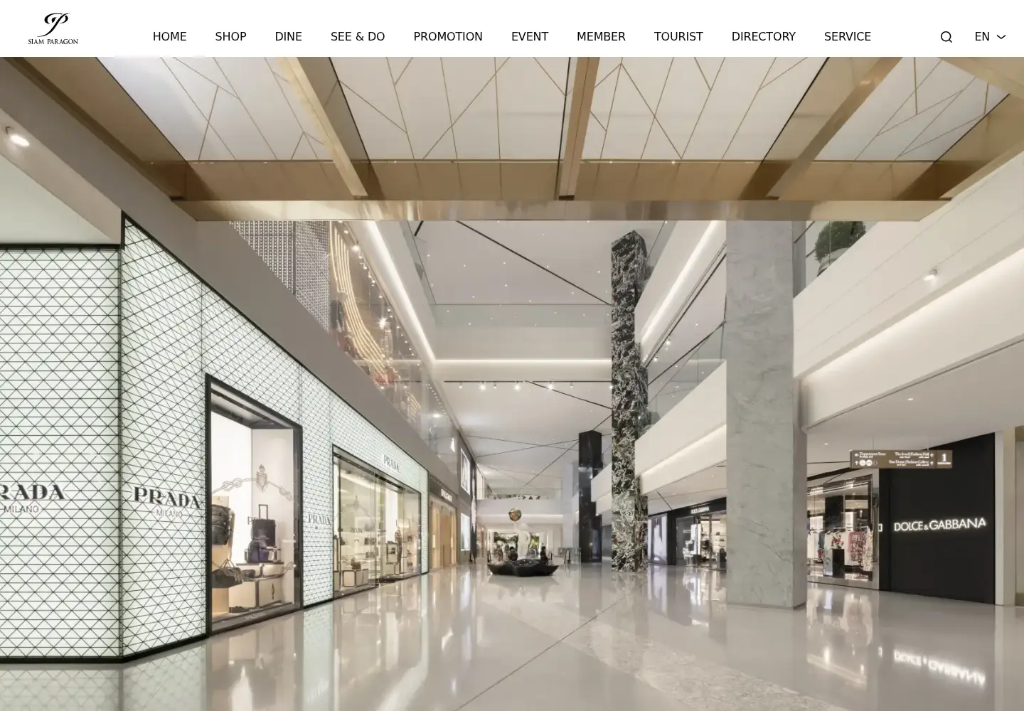 Screenshot of siamparagon.co.th