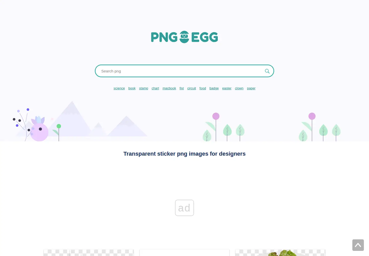 Screenshot of pngegg.com