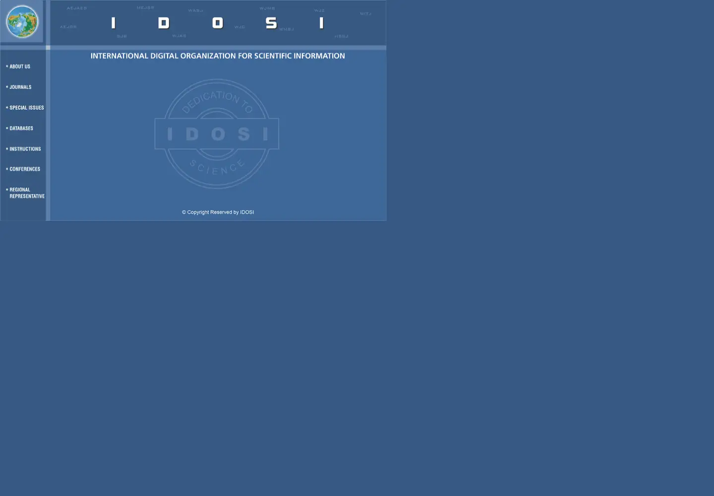 Screenshot of idosi.org
