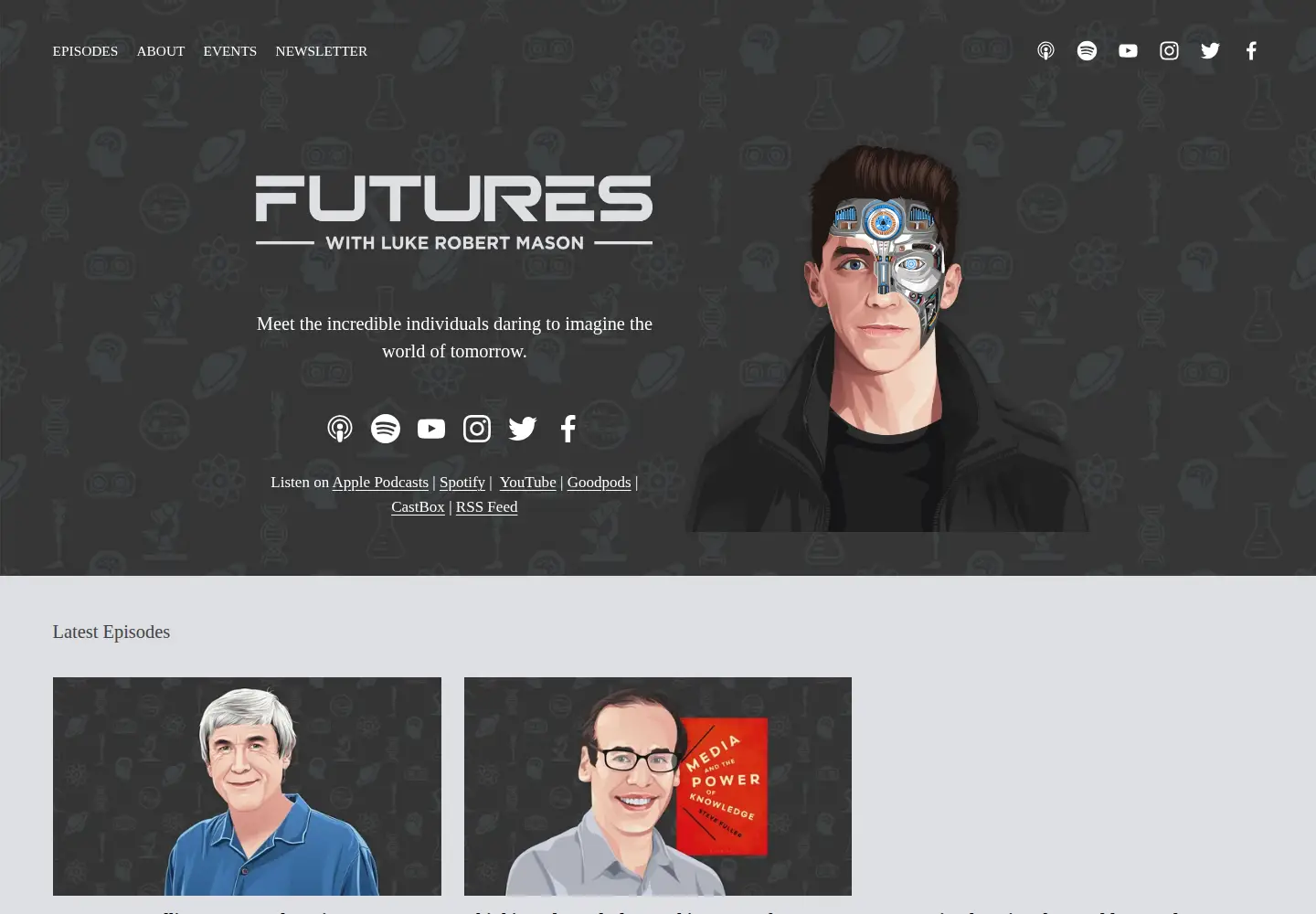 Screenshot of futurespodcast.net