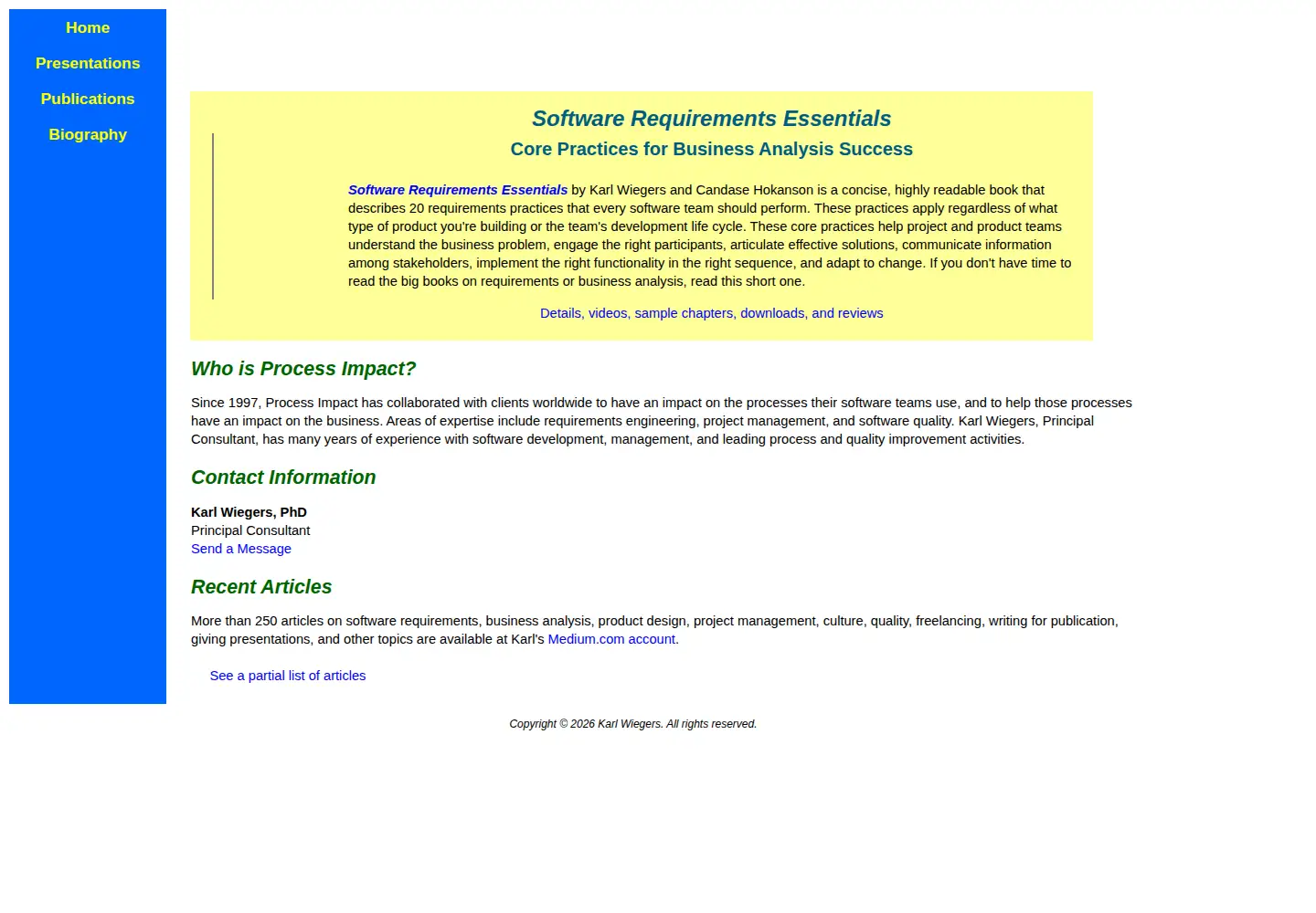 Screenshot of processimpact.com