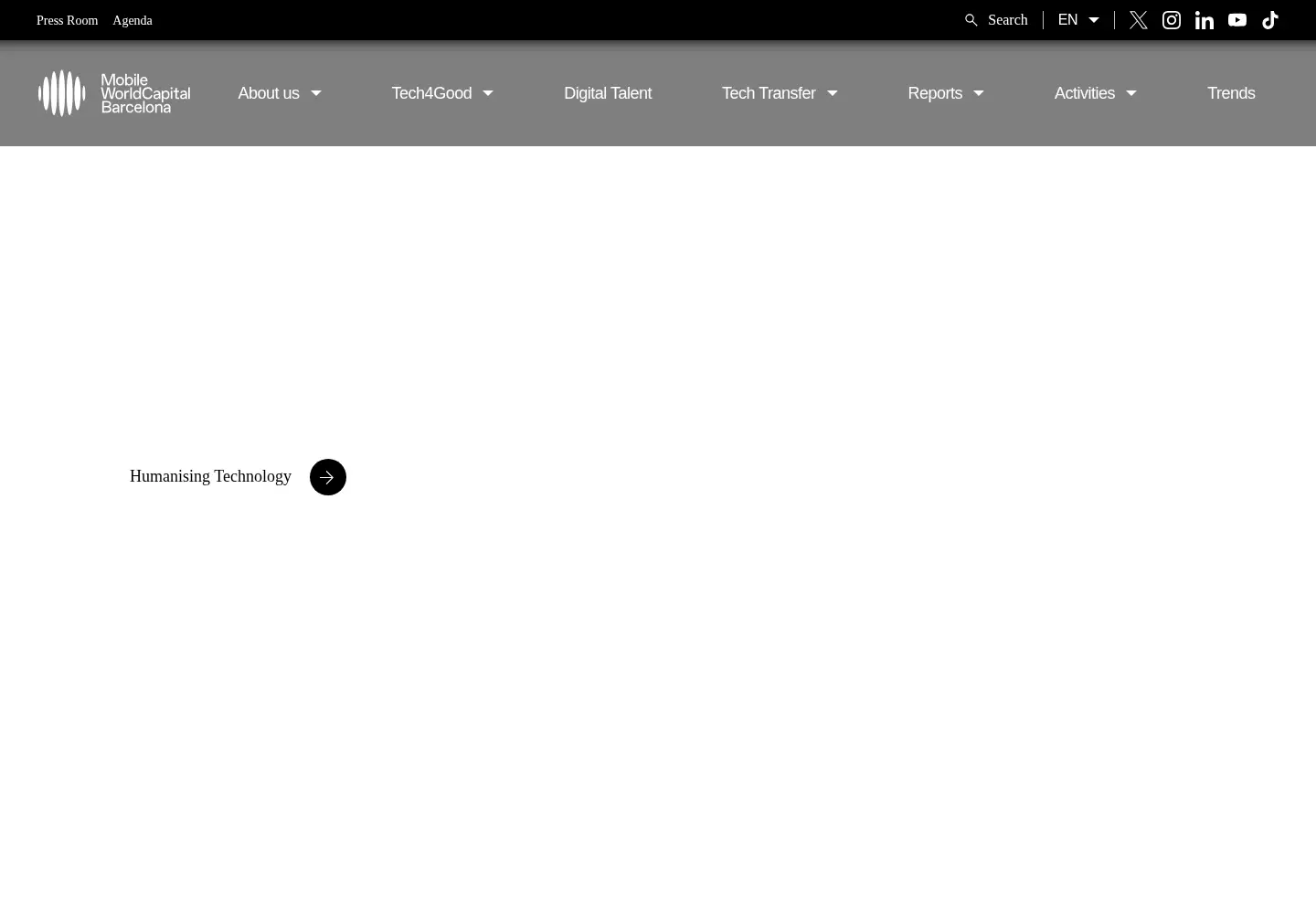 Captured homepage of mobileworldcapital.com in the current scan