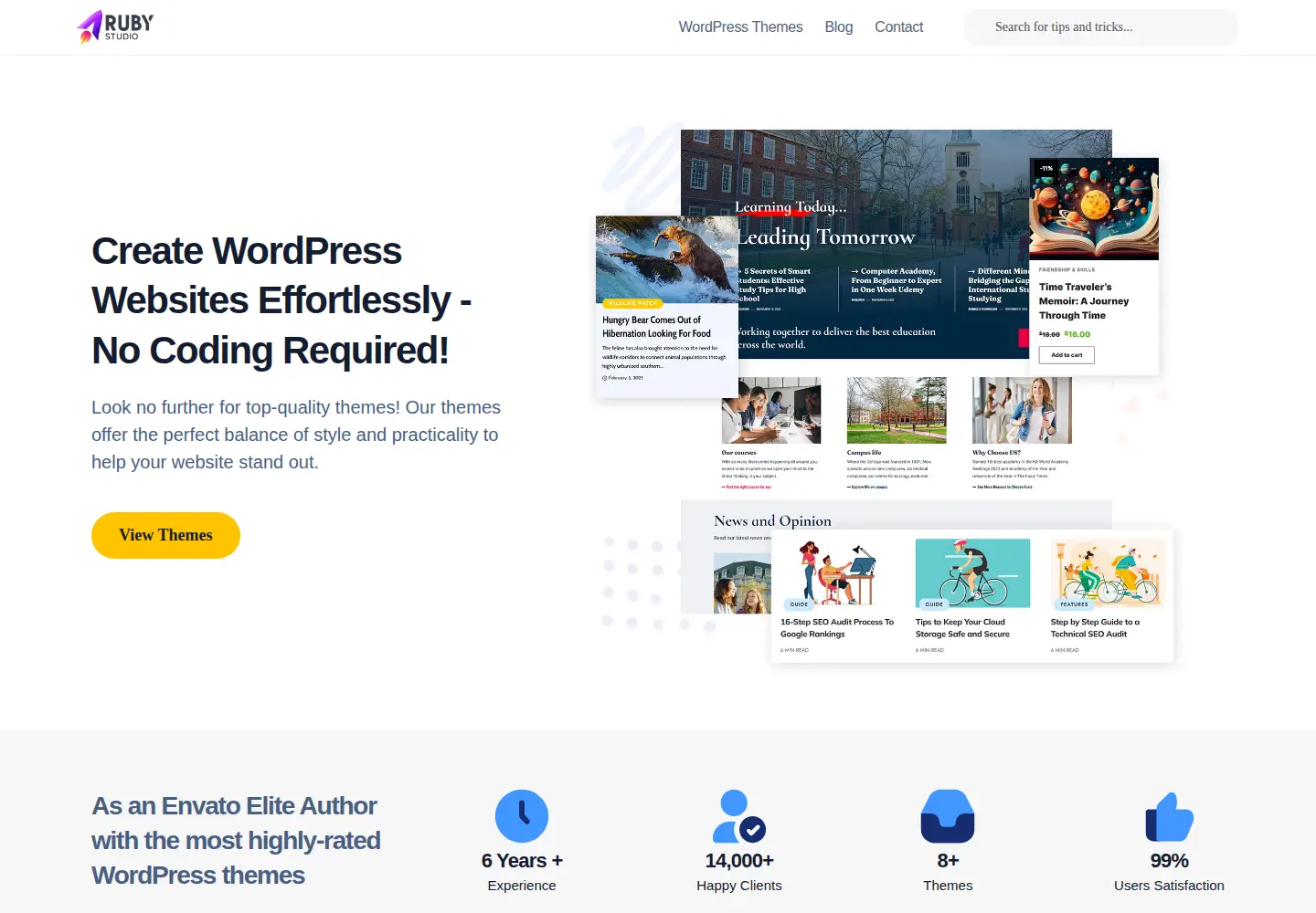 Screenshot of themeruby.com
