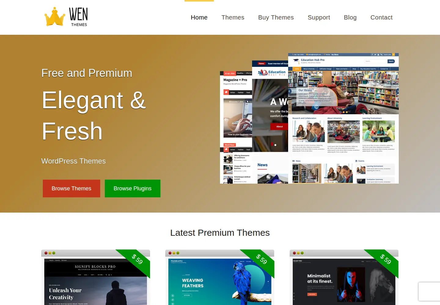 Screenshot of wenthemes.com