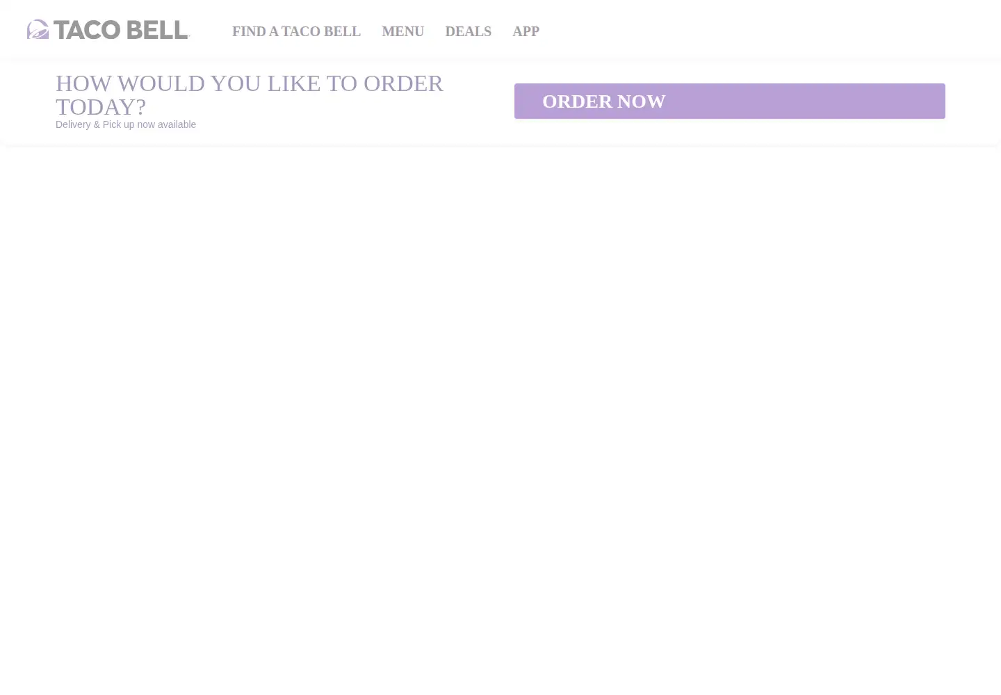 Screenshot of tacobell.ca