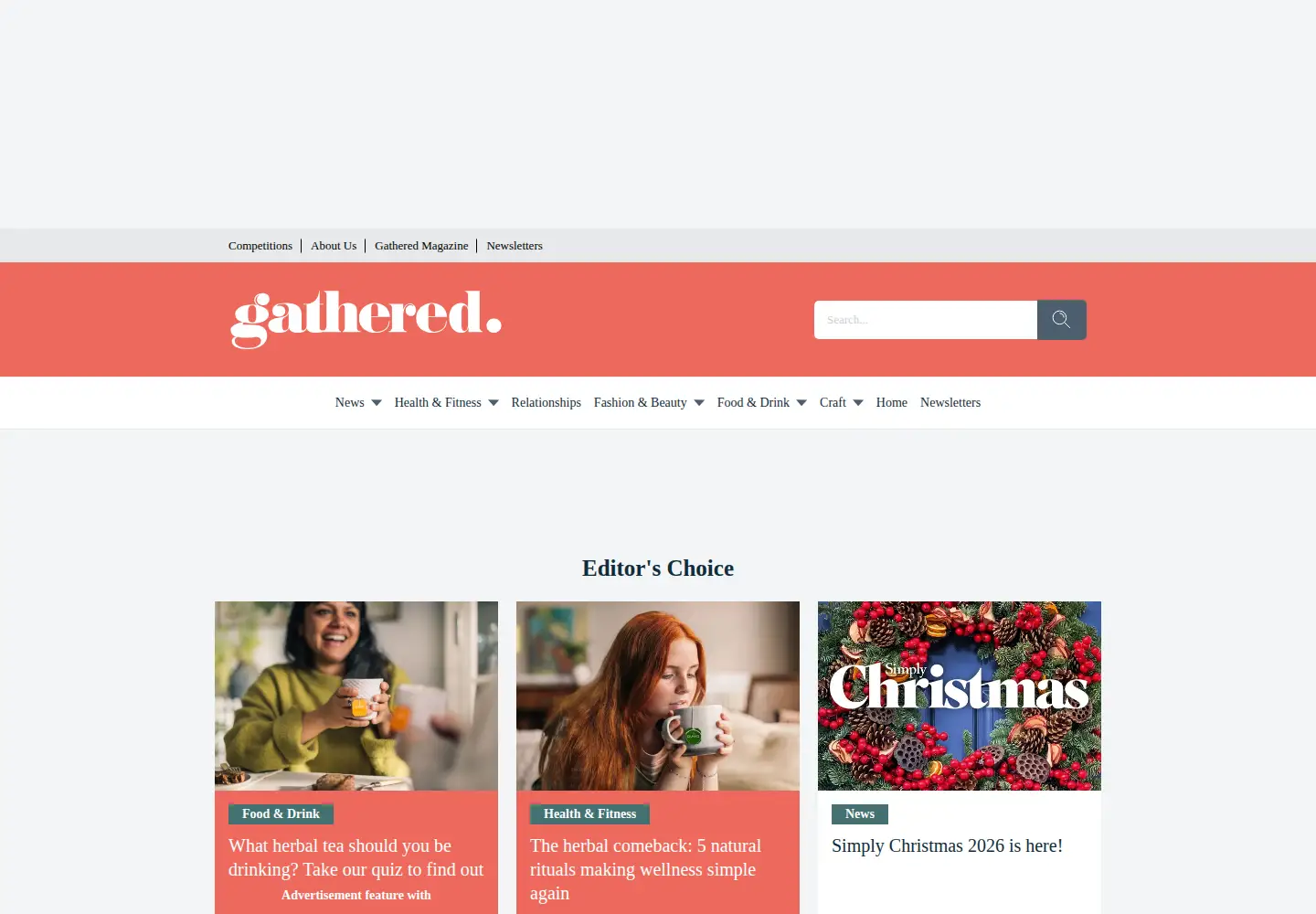 Screenshot of gathered.how