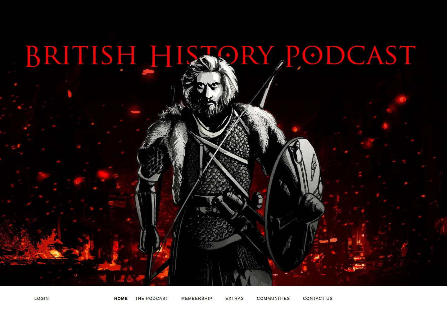 Screenshot of thebritishhistorypodcast.com