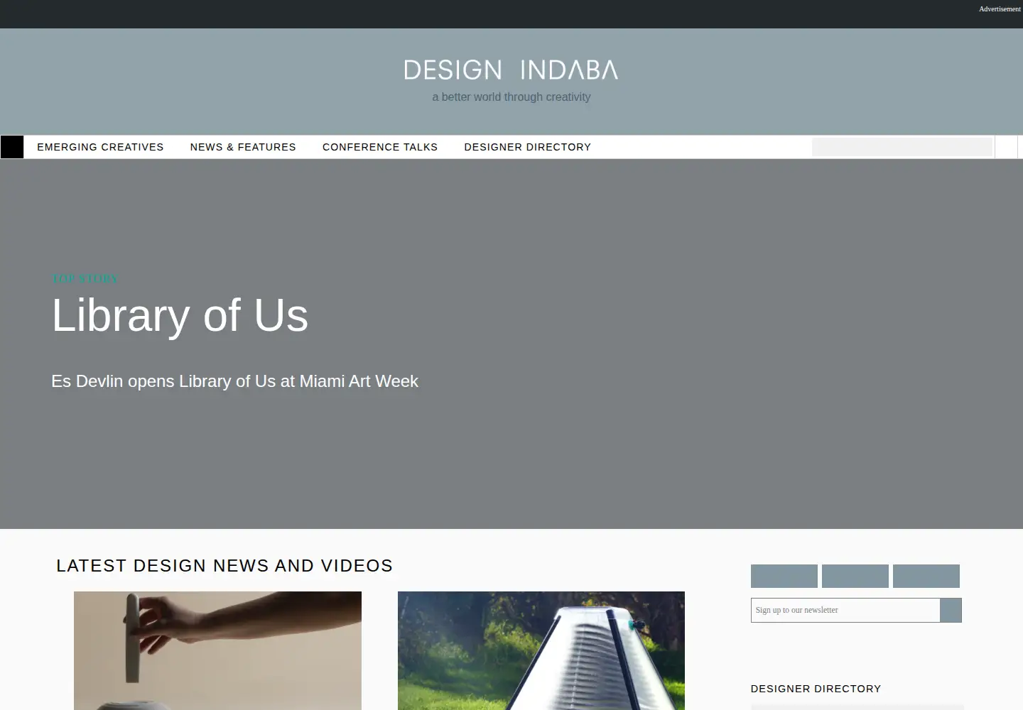 Screenshot of designindaba.com