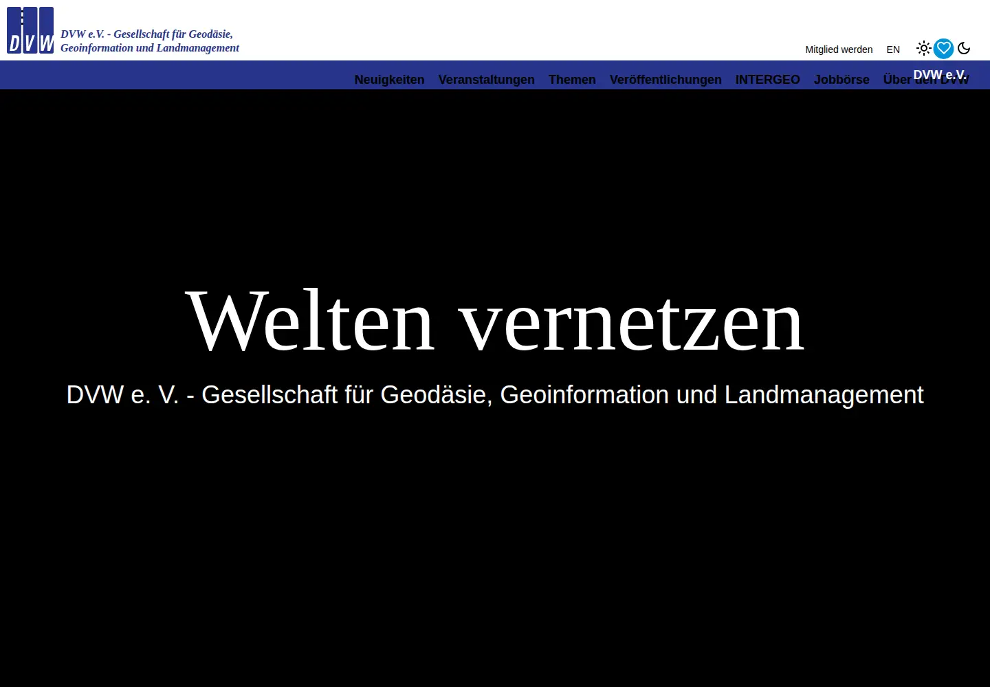 Screenshot of dvw.de