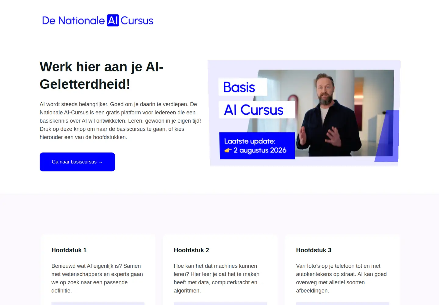 Screenshot of ai-cursus.nl