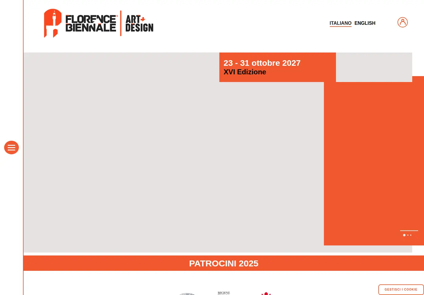 Screenshot of florencebiennale.org