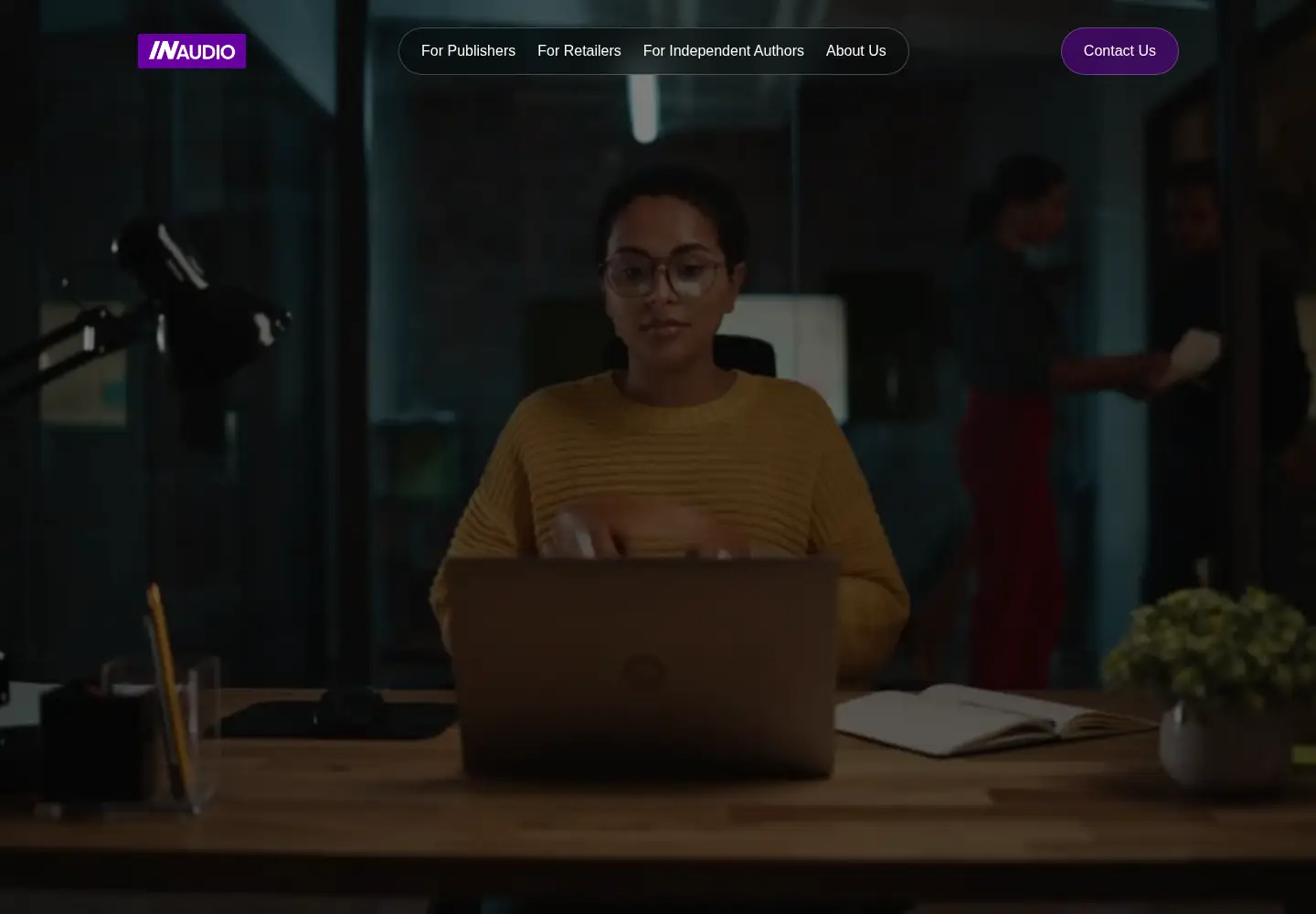 Screenshot of inaudio.com