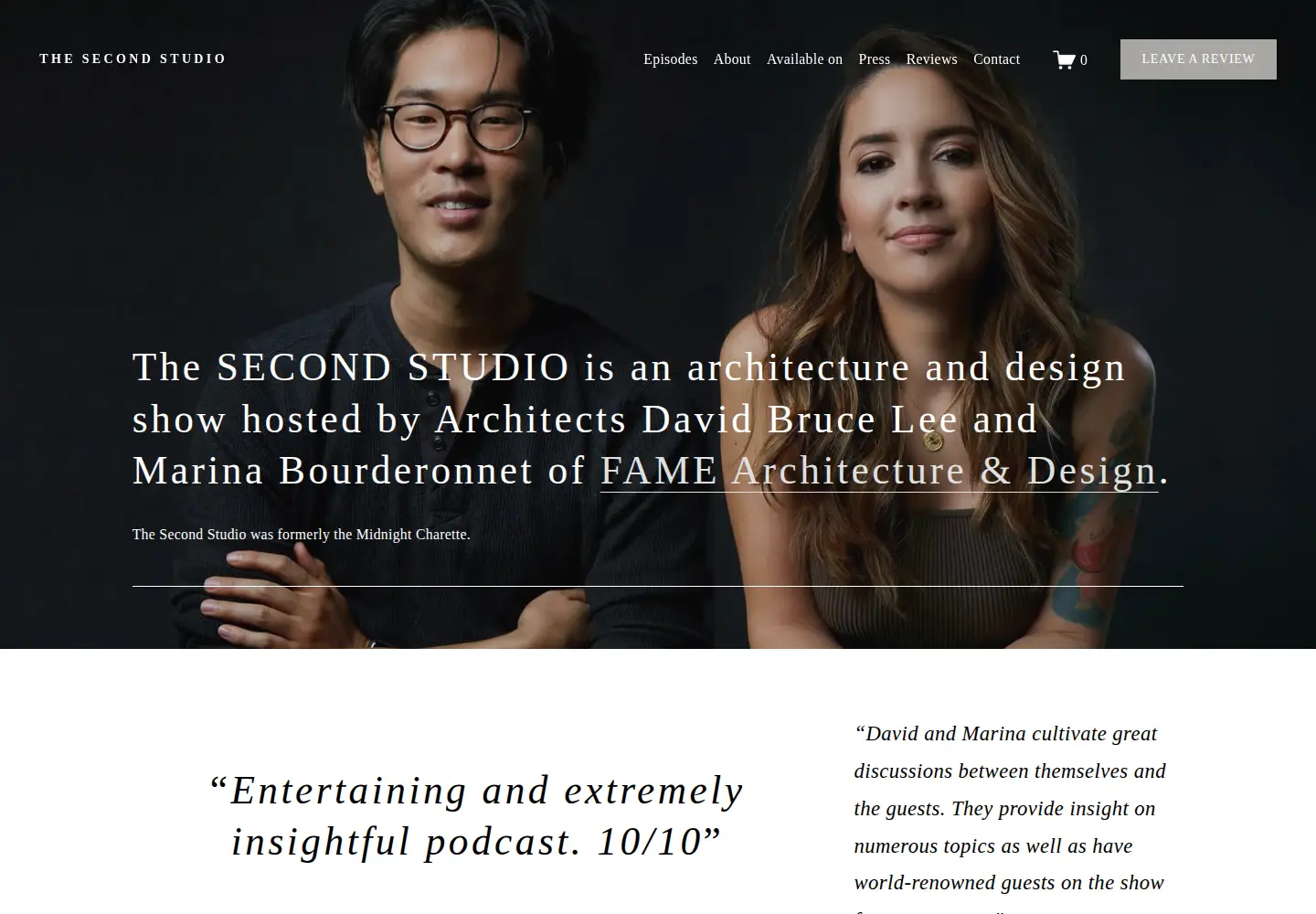 Captured homepage of secondstudiopod.com in the current scan