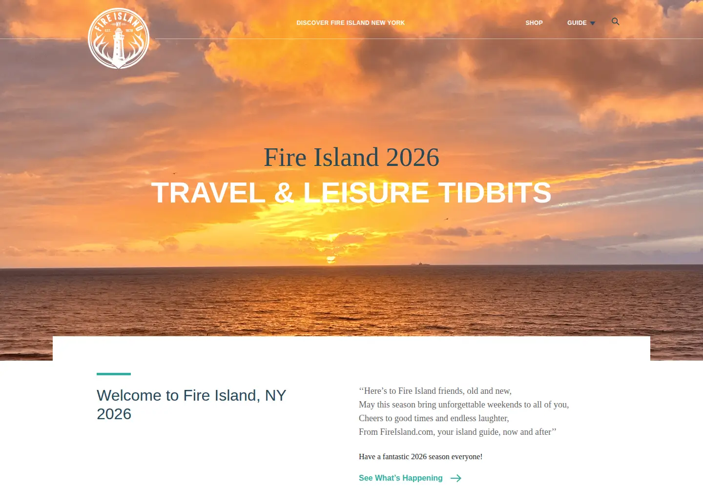 Screenshot of fireisland.com