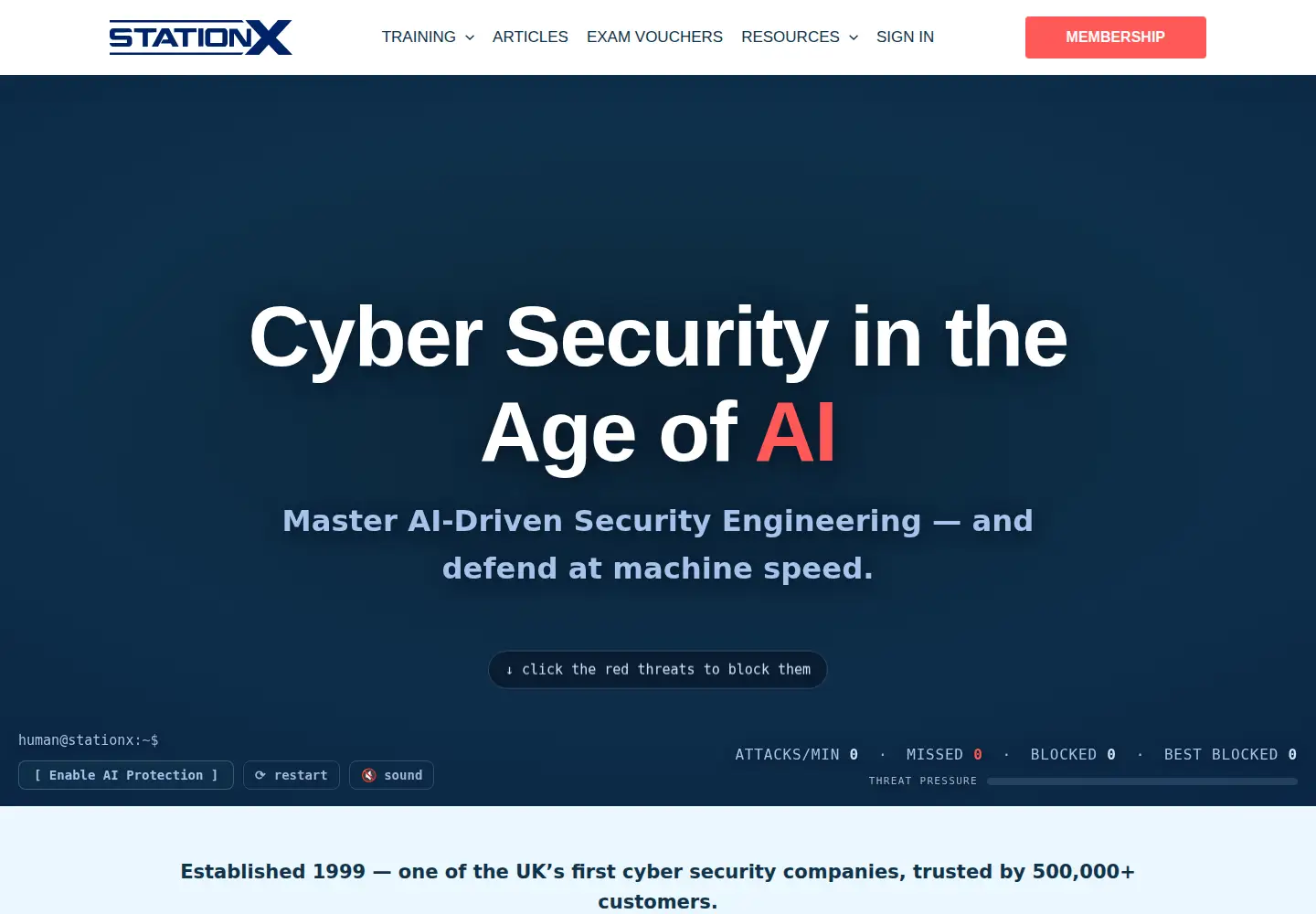 Screenshot of stationx.net