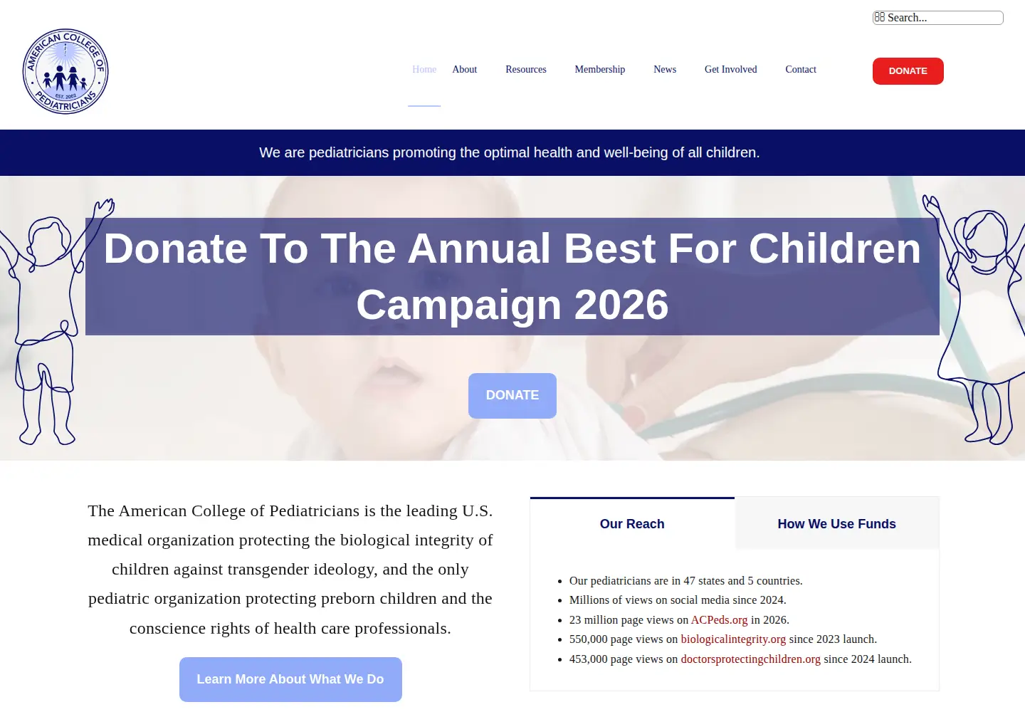Screenshot of acpeds.org