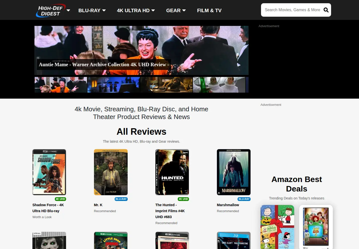 Screenshot of highdefdigest.com