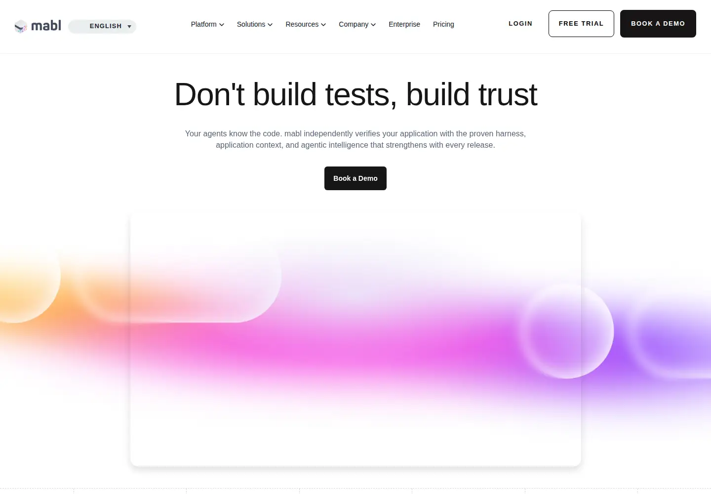 Screenshot of mabl.com