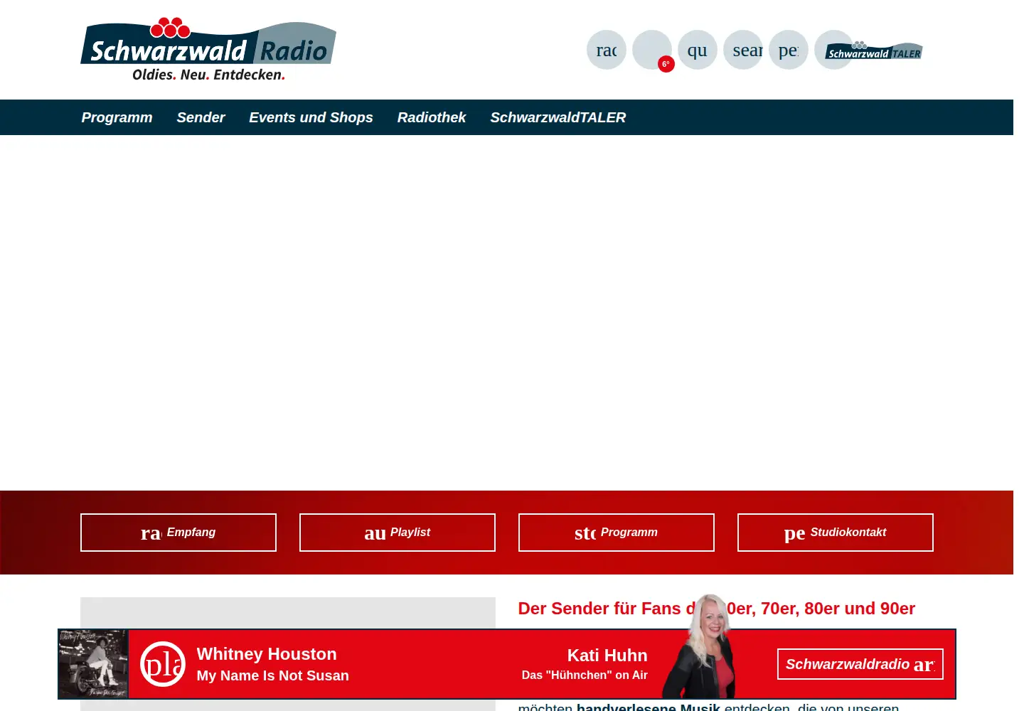 Screenshot of schwarzwaldradio.com
