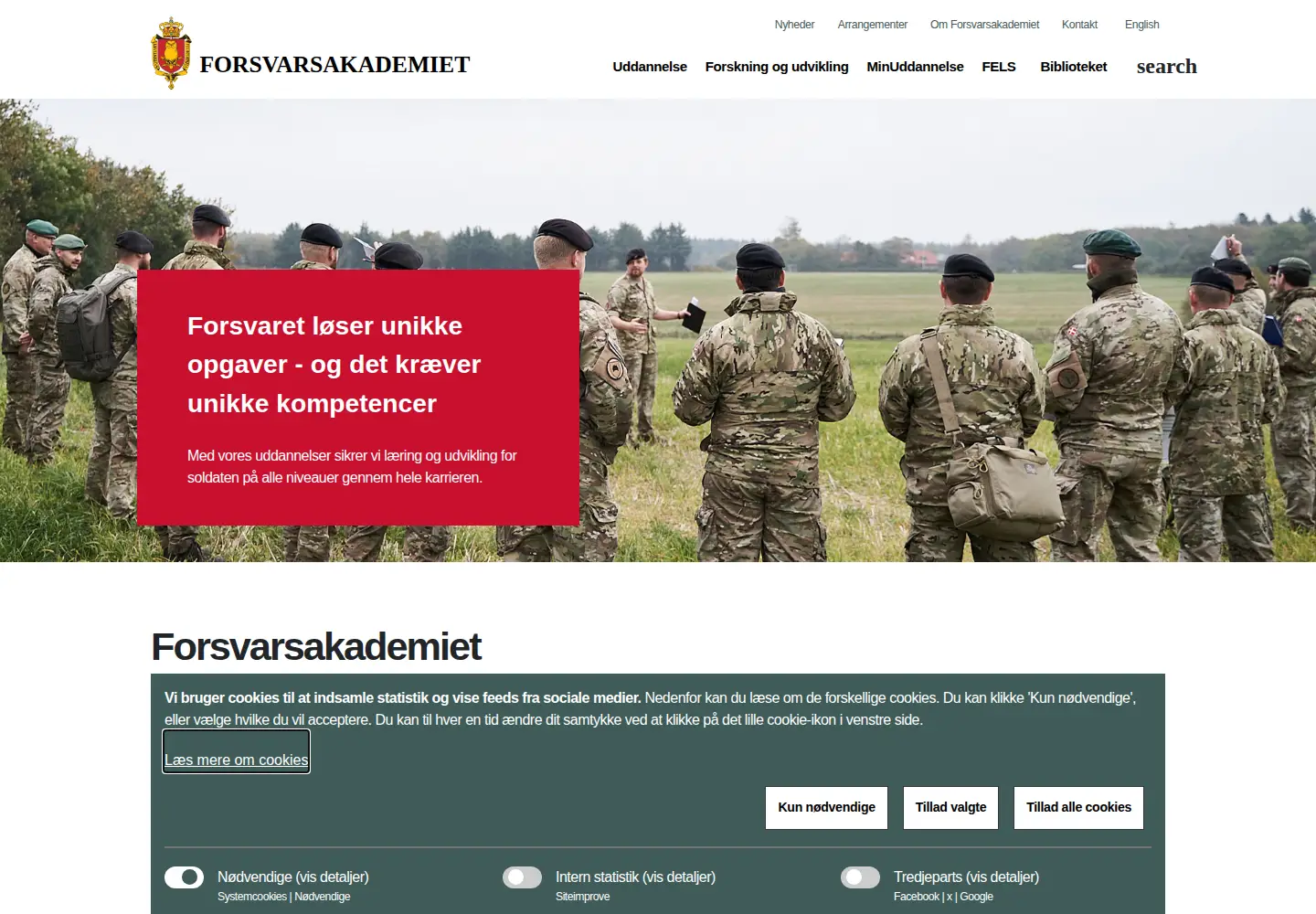 Screenshot of fak.dk