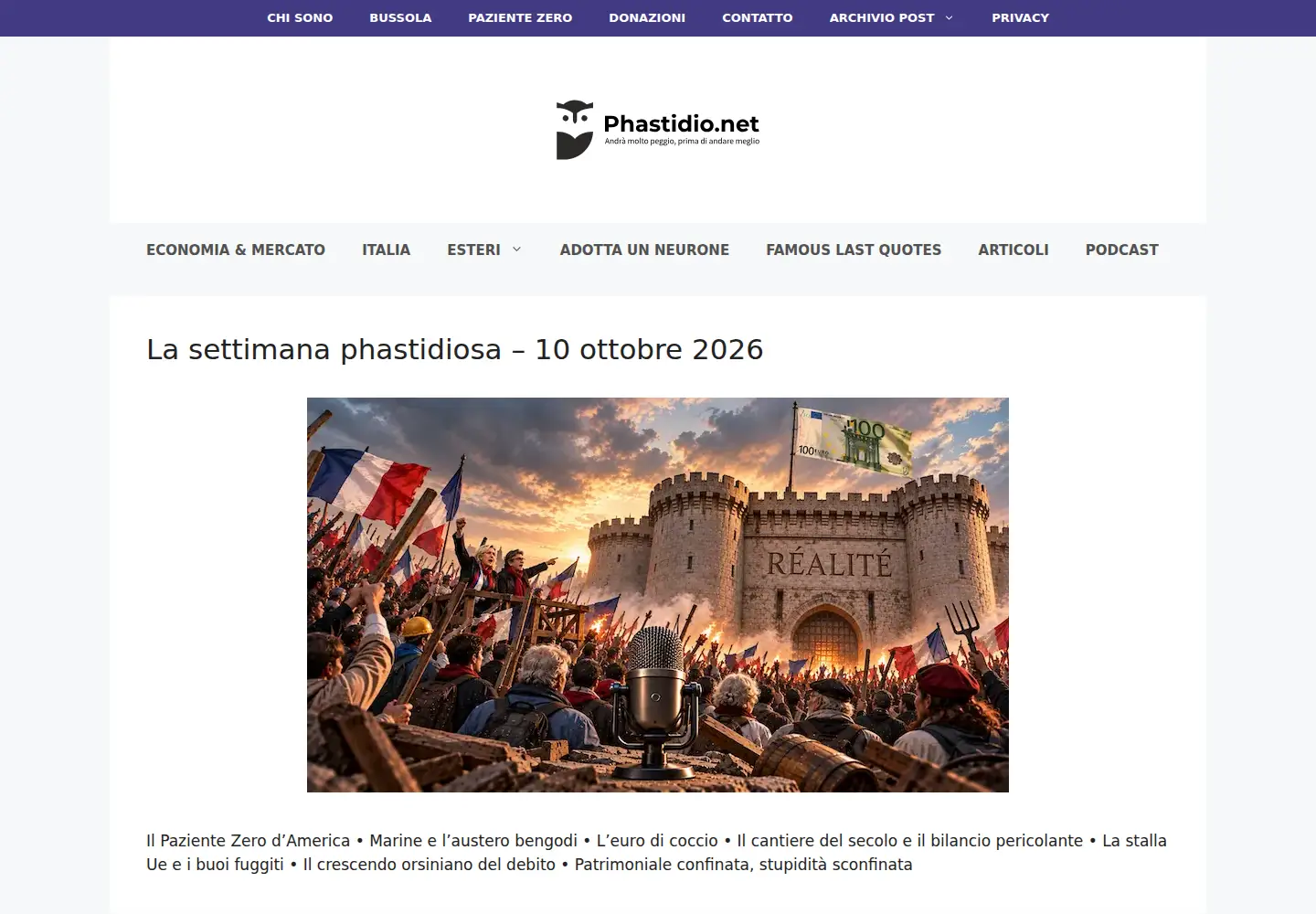 Screenshot of phastidio.net
