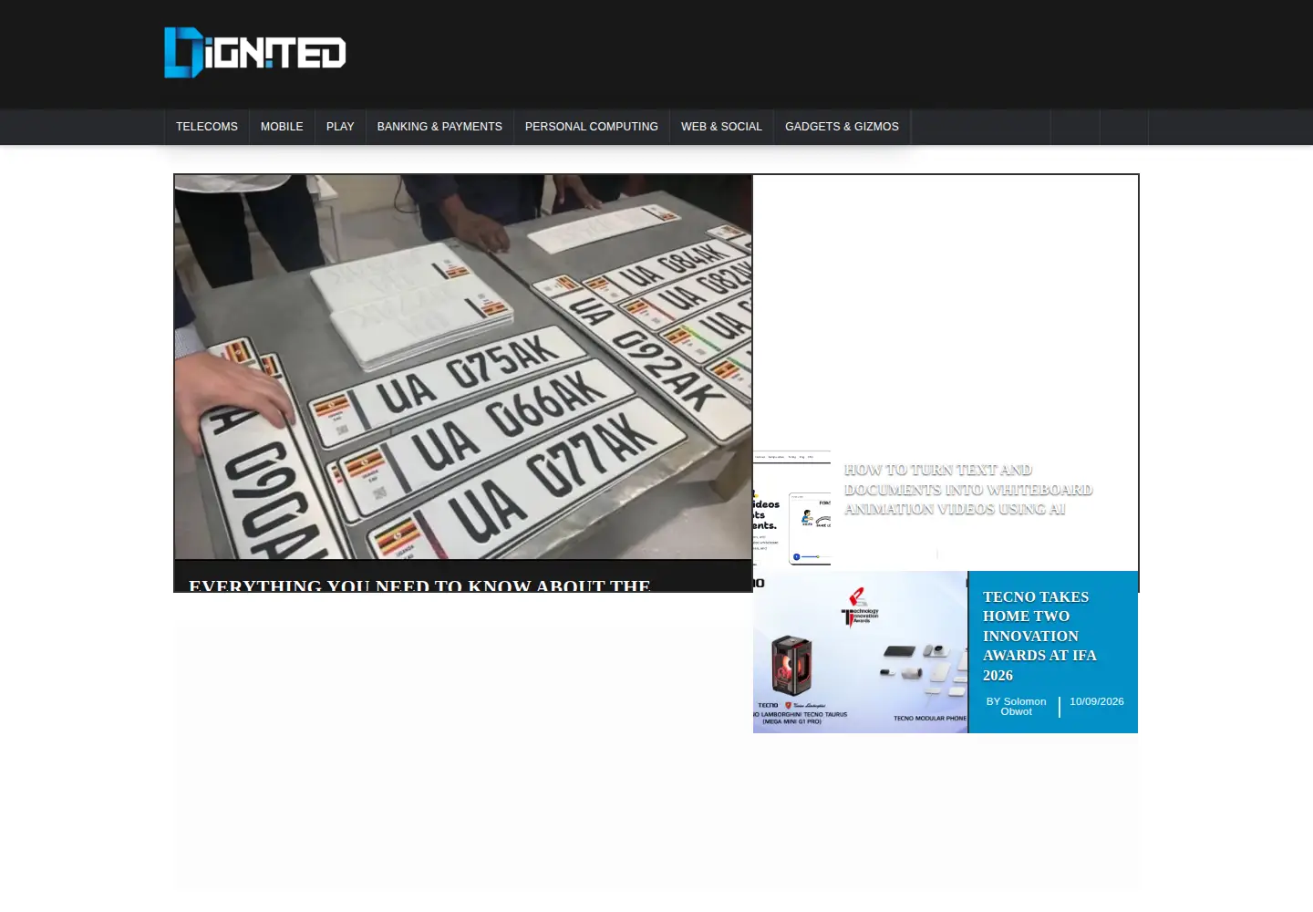 Screenshot of dignited.com